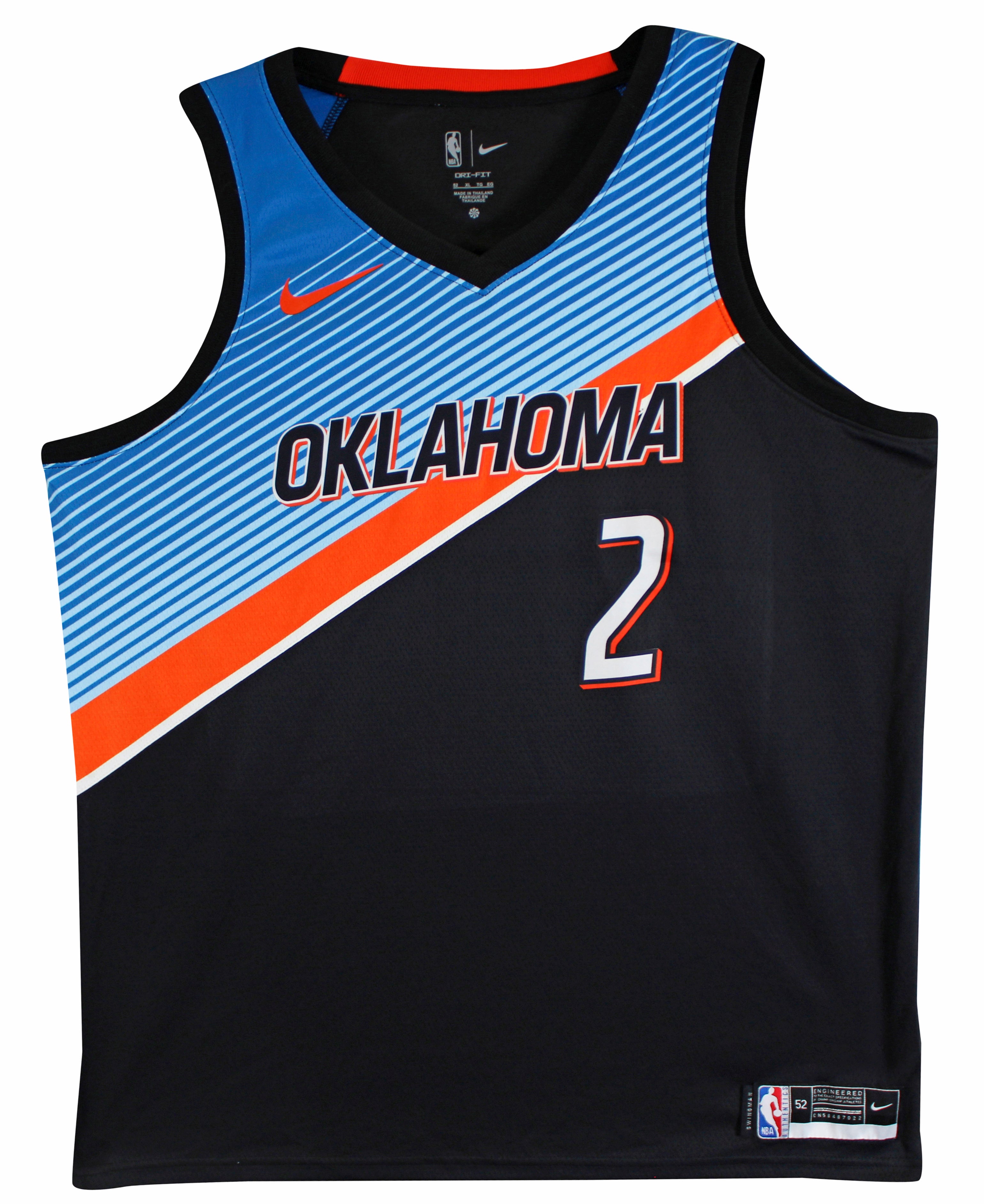 Thunder Shai Gilgeous-Alexander Signed Black Nike Swingman Jersey JSA #CB88609