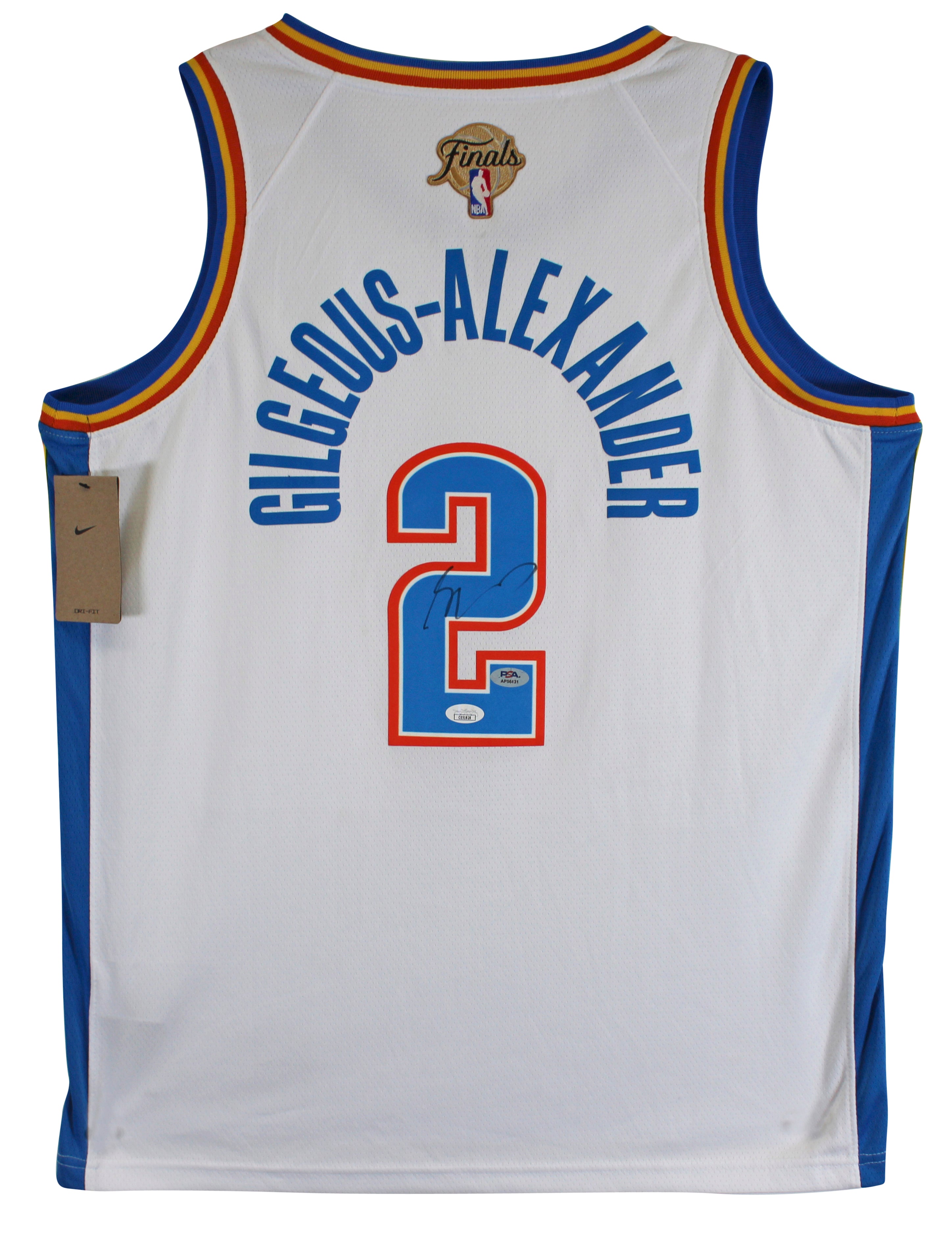 Thunder Shai Gilgeous-Alexander Signed White Nike Swingman Jersey PSA #AP56131