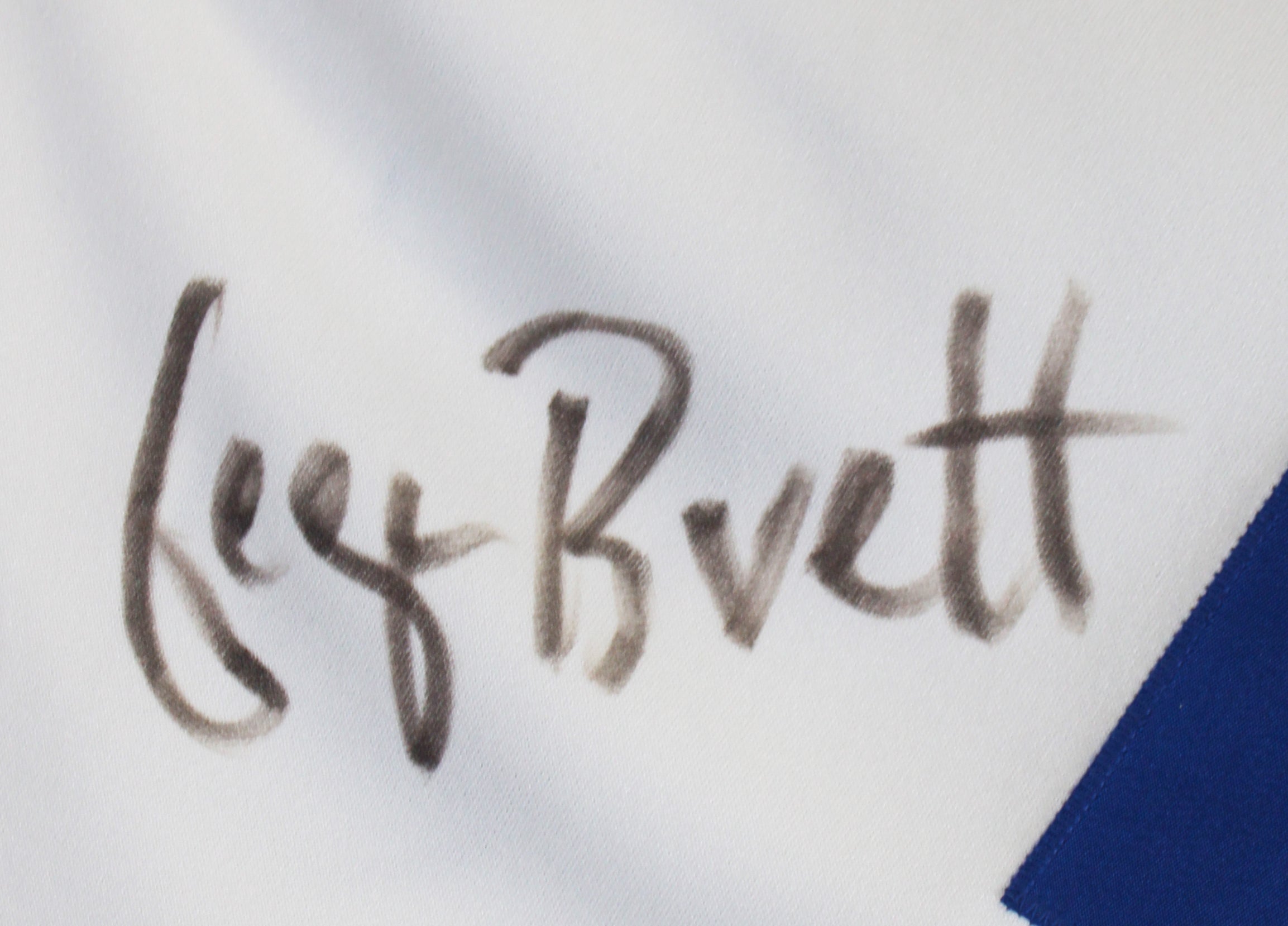 Royals George Brett Authentic Signed White Russell Athletic Jersey BAS #BU55013