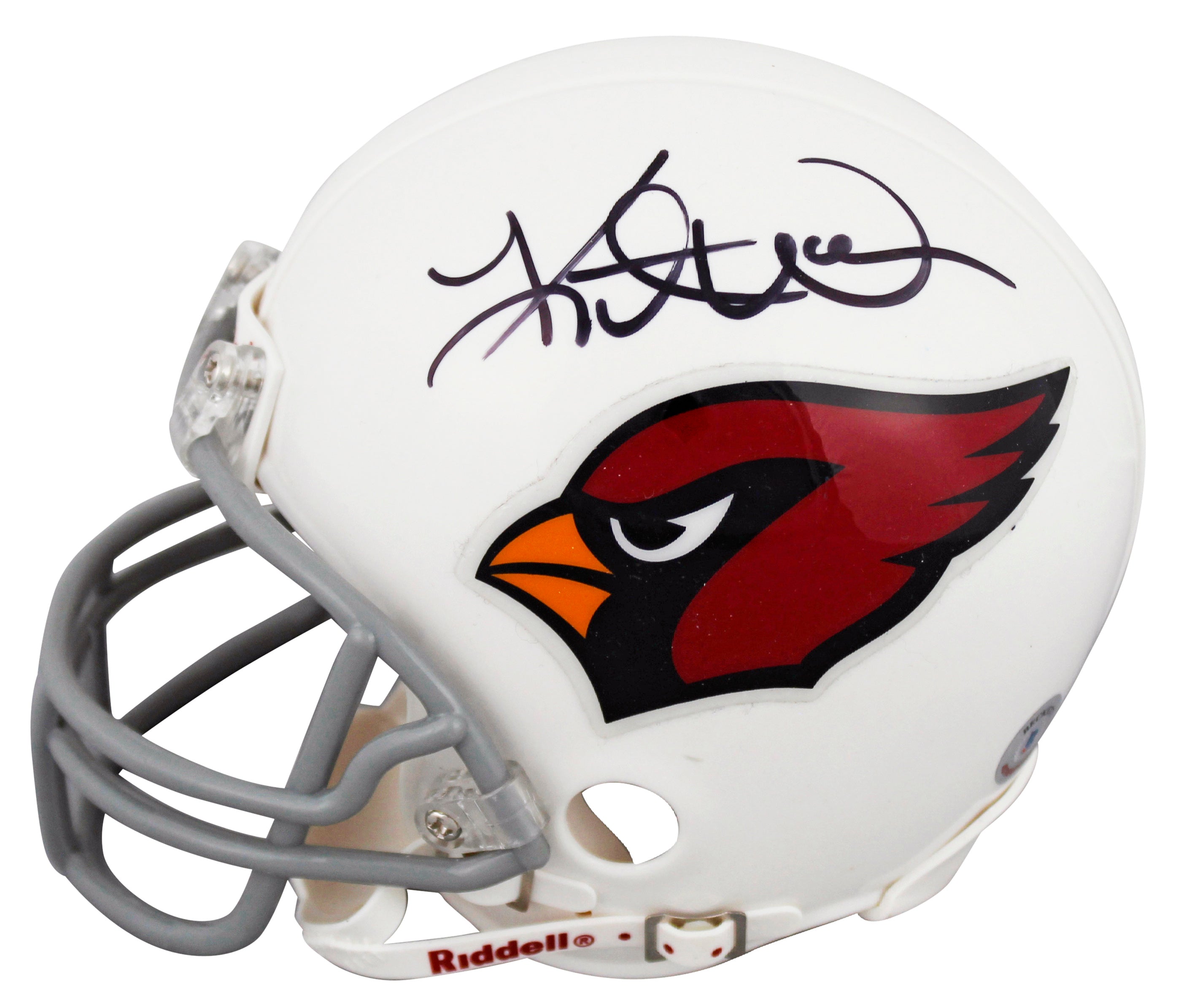 Cardinals Kurt Warner Authentic Signed Mini Helmet Autographed BAS #AD77129