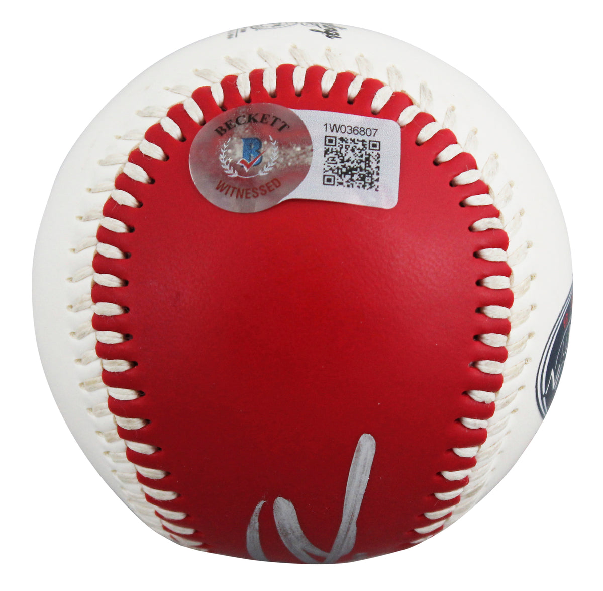 Rangers Josh Hamilton Signed 2008 Home Run Derby Logo Baseball BAS Wit #1W036807