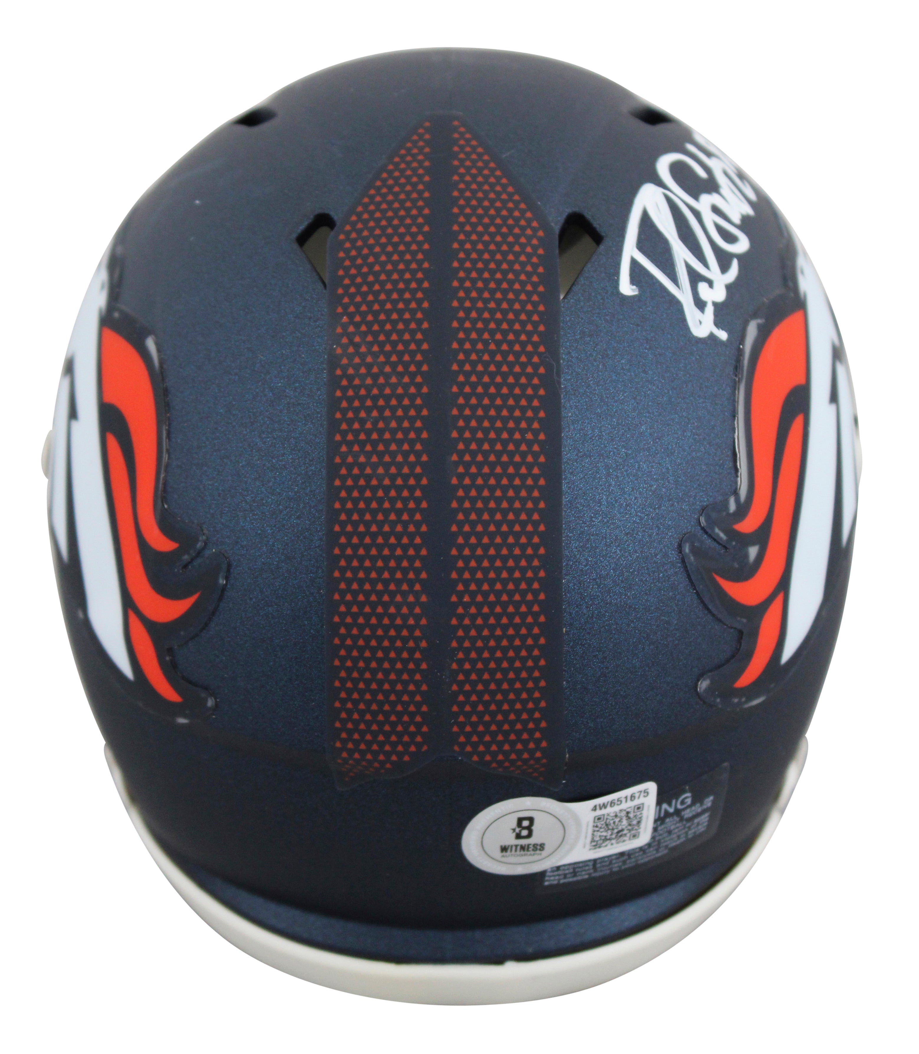 Broncos Rod Smith Authentic Signed Speed Mini Helmet Autographed BAS Witnessed 2