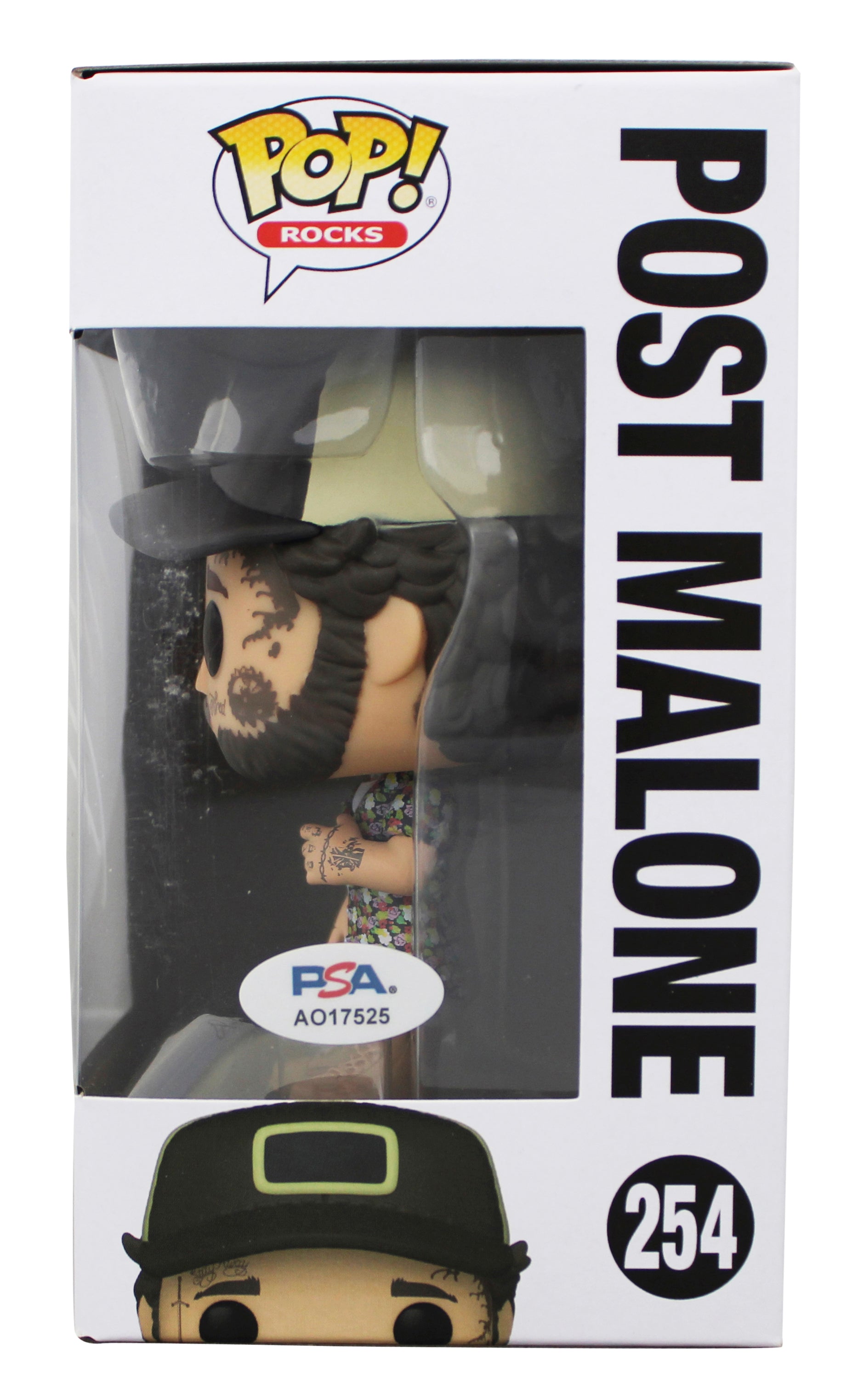 Post Malone Authentic Signed #254 Funko Pop Vinyl Figure PSA/DNA #AO17525