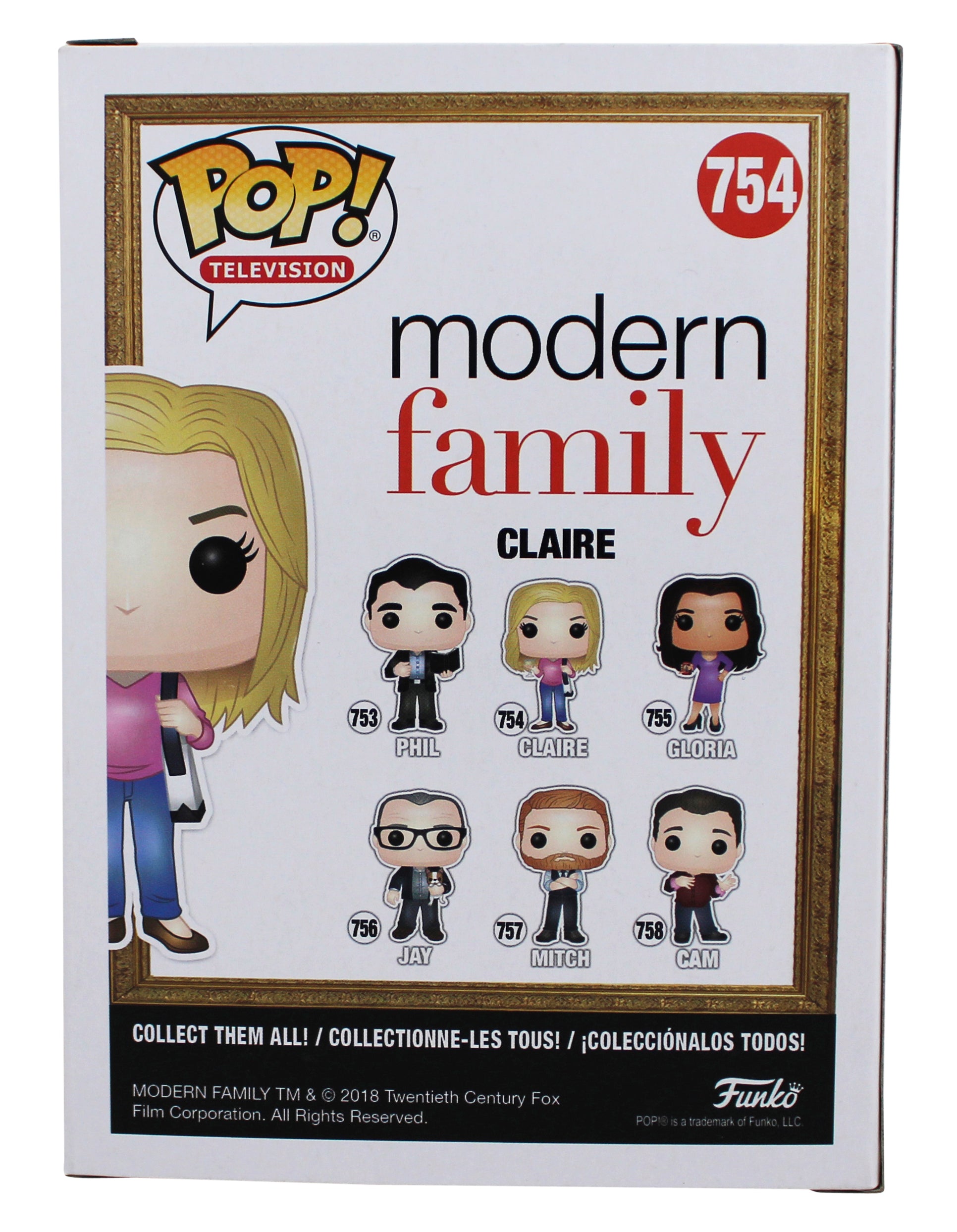 Julie Bowen Modern Family Signed Claire #754 Funko Pop Vinyl Figure JSA #CD06272