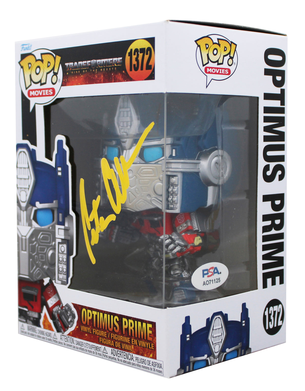 Peter Cullen Signed Optimus Prime #1372 Funko Pop Vinyl Figure PSA/DNA #AO71125