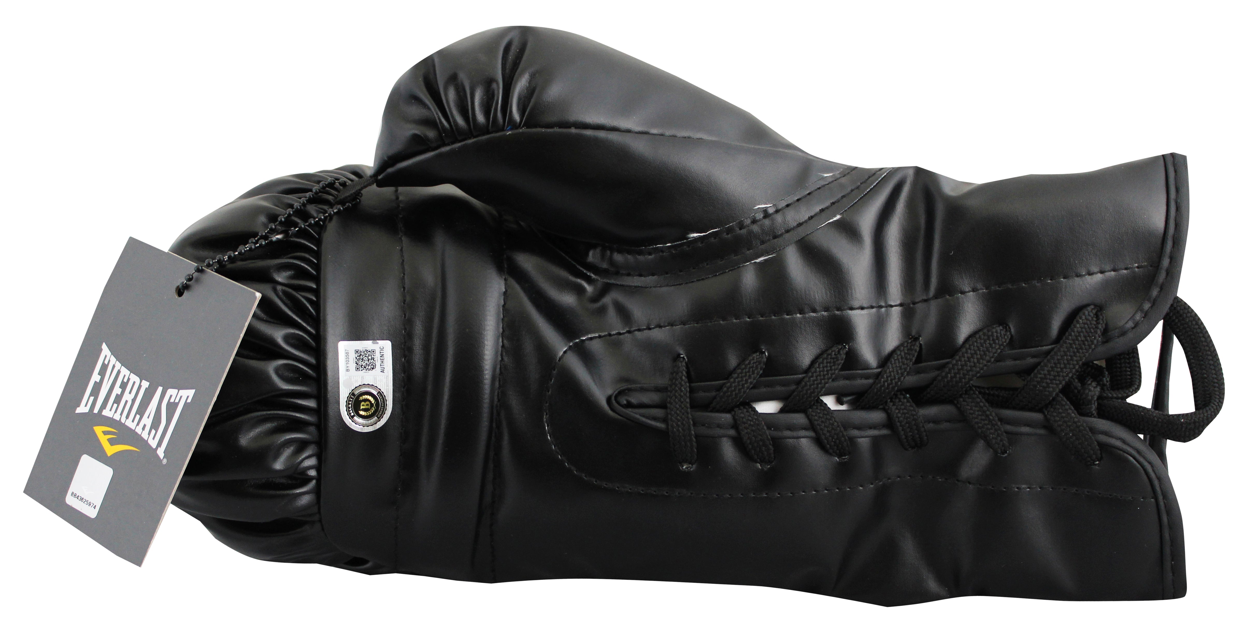 Roy Jones Jr. Signed Black Right Hand Everlast Boxing Glove BAS #BY103587