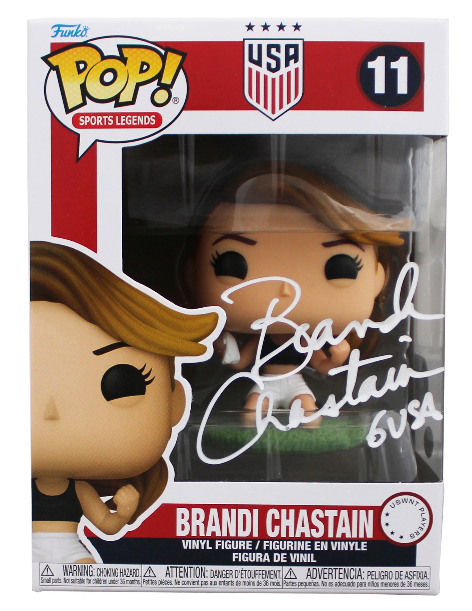 Brandi Chastain "6 USA" Signed #11 Funko Pop Vinyl Figure BAS #BY103574