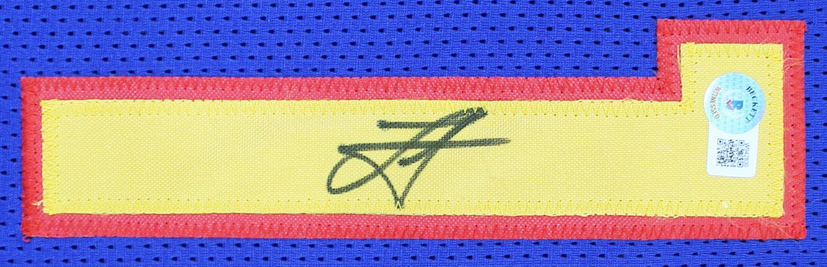 Nikola Jokic Signed Navy City Edition Pro Style Framed Jersey BAS Witnessed