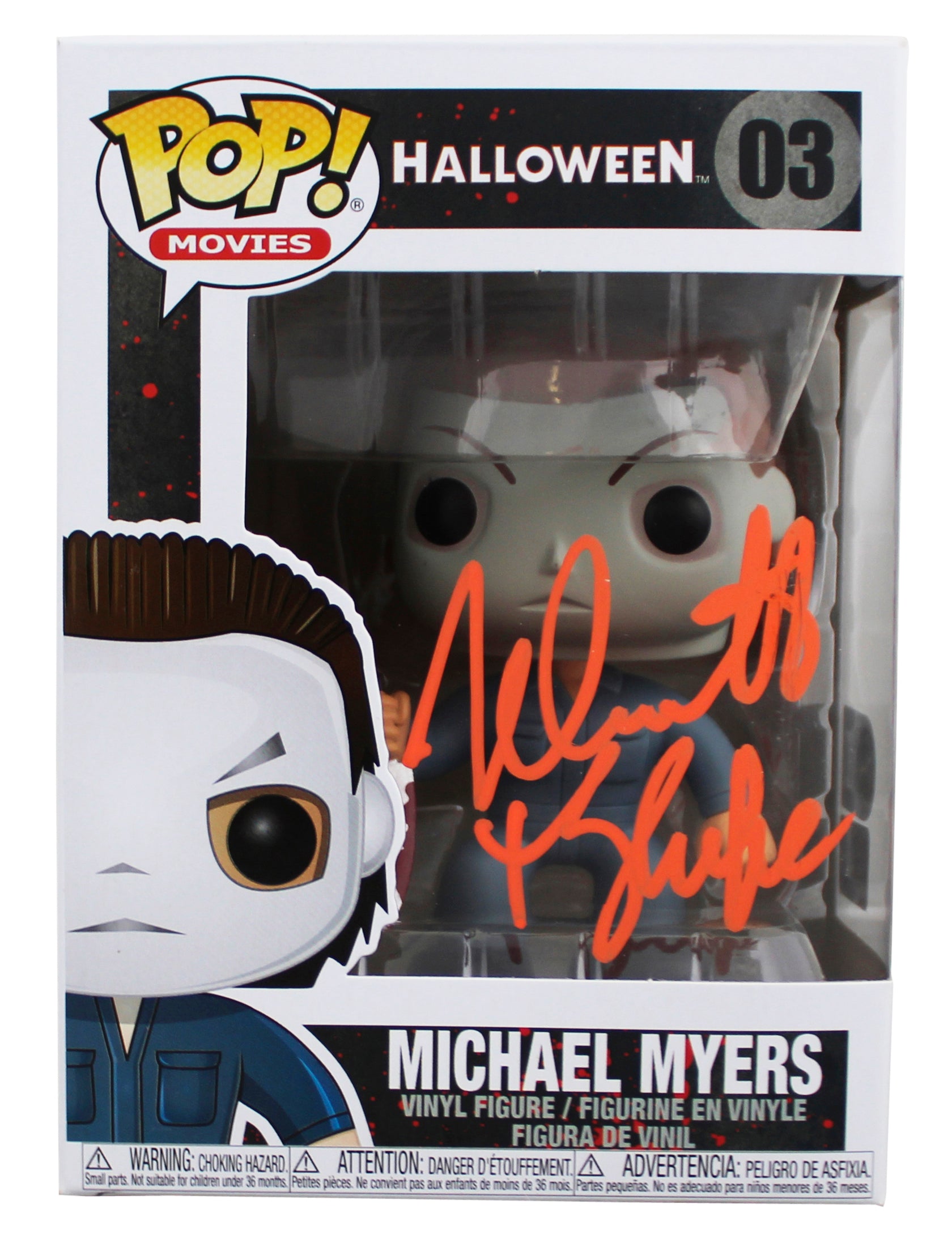 Nick Castle Halloween Signed Mike Myers #03 Funko Pop Vinyl Figure BAS #BY103576