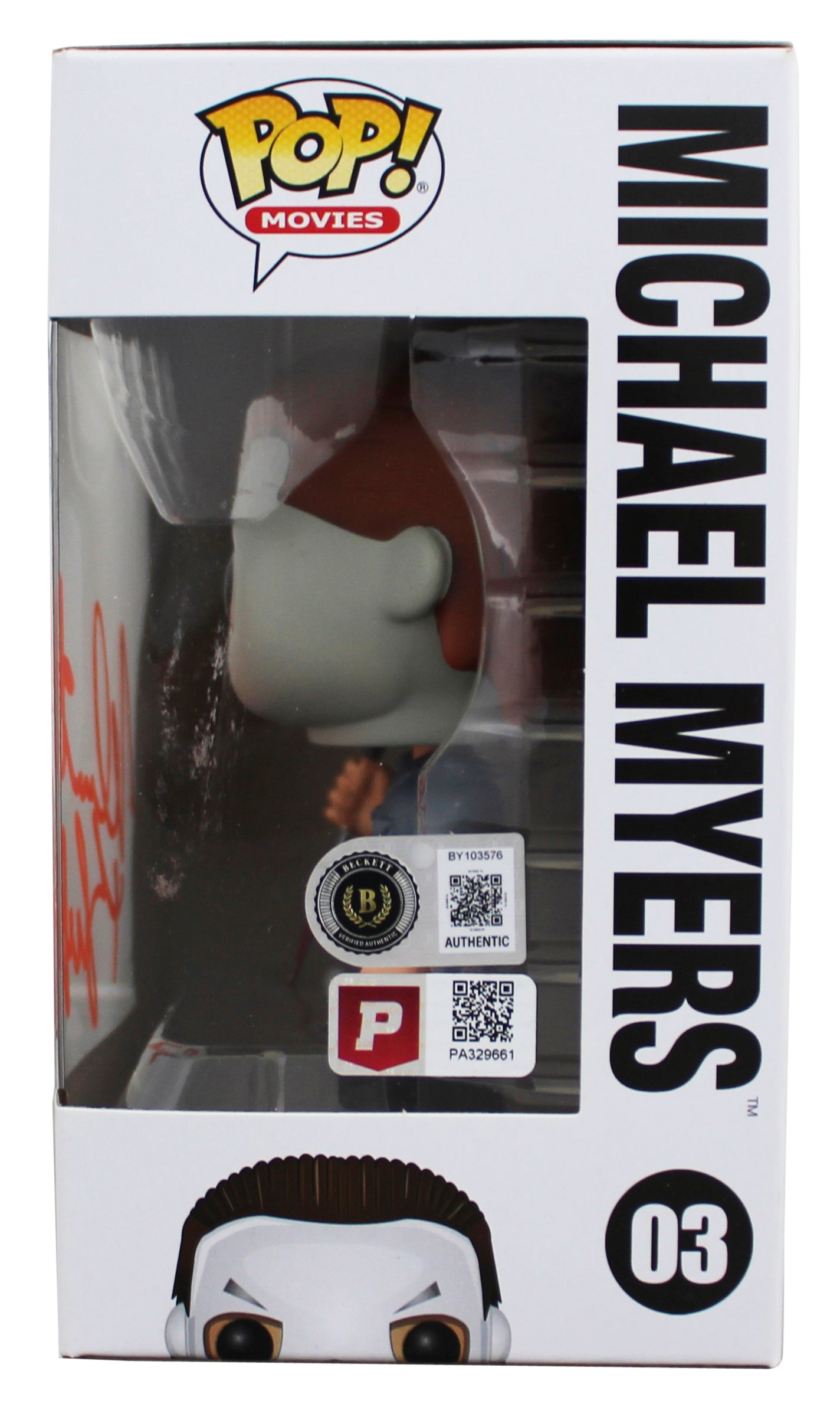 Nick Castle Halloween Signed Mike Myers #03 Funko Pop Vinyl Figure BAS #BY103576