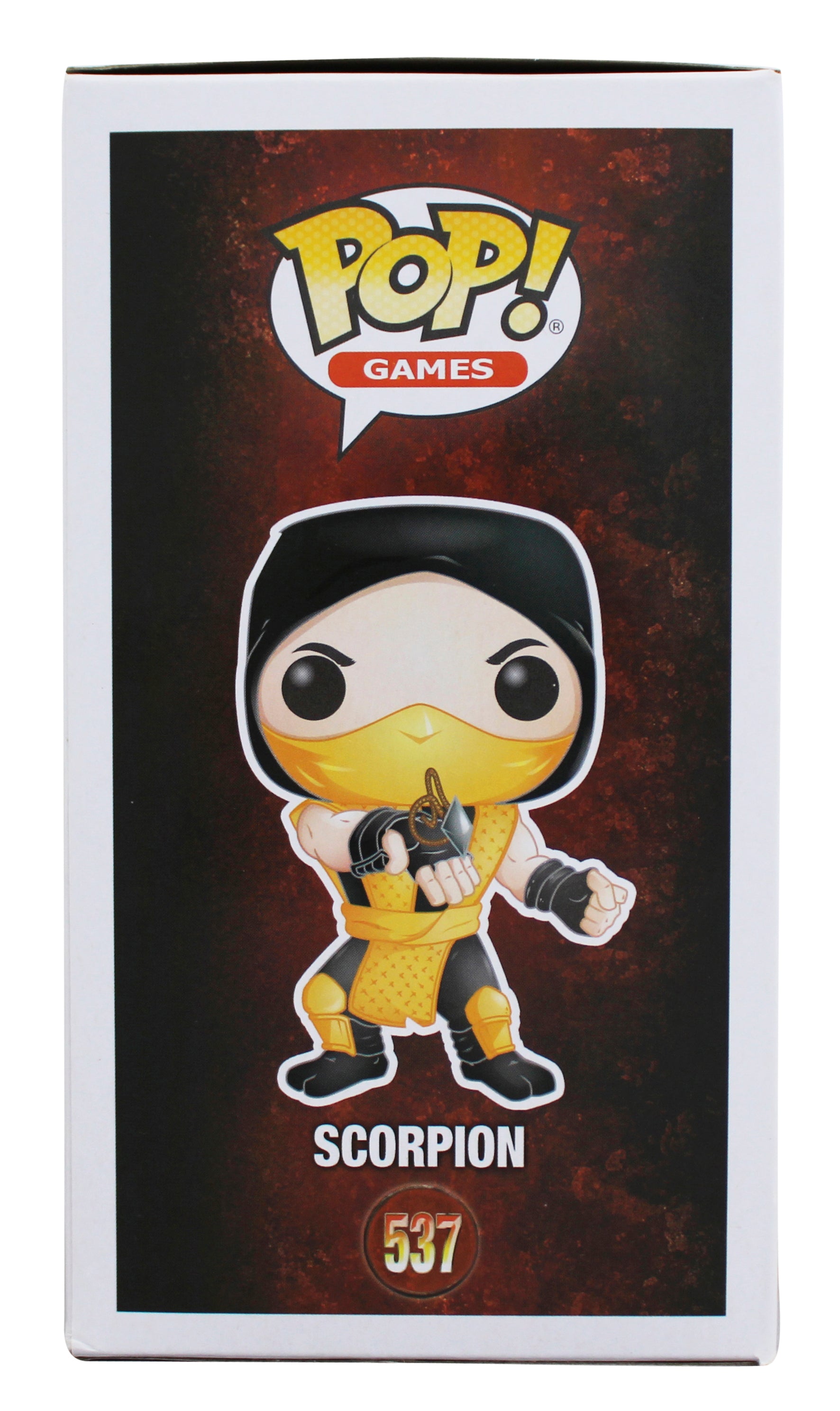 Chris Casamassa Signed Mortal Kombat Scorpion #537 Funko Pop Vinyl Figure BAS