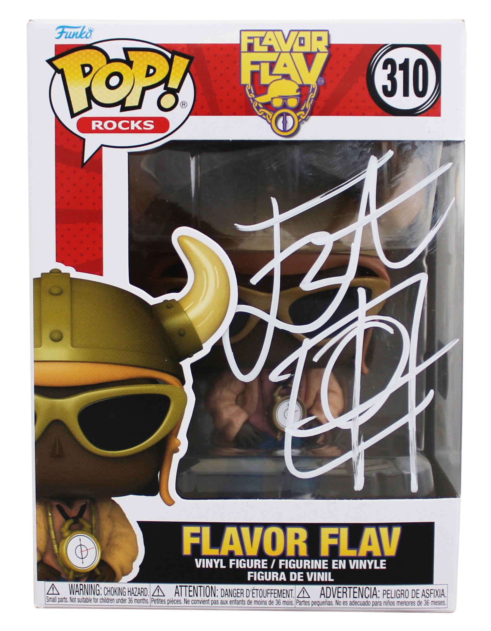 Flavor Flav Authentic Signed #310 Funko Pop Vinyl Figure BAS #BY103577