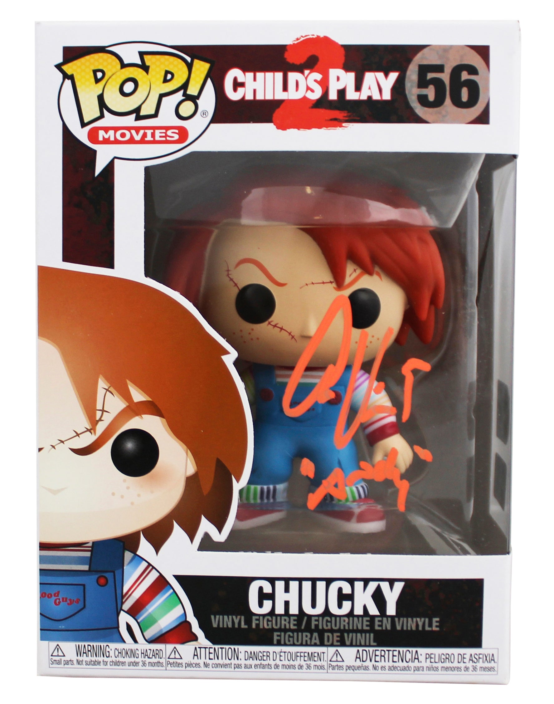 Alex Vincent Child's Play "Andy" Signed #56 Funko Pop Vinyl Figure BAS #BY103579