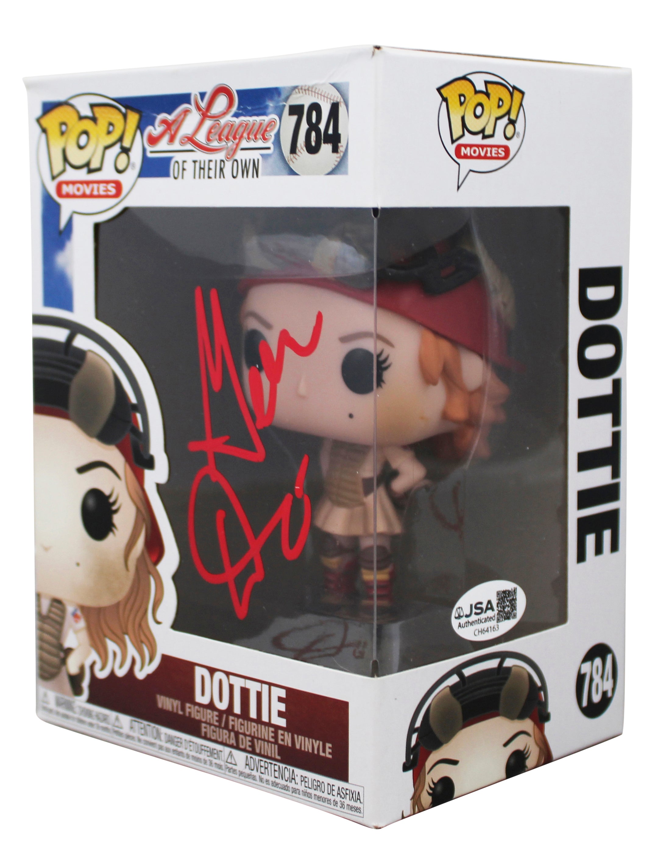 Geena Davis A League Of Their Own Signed Dottie #784 Funko Pop Vinyl Figure JSA