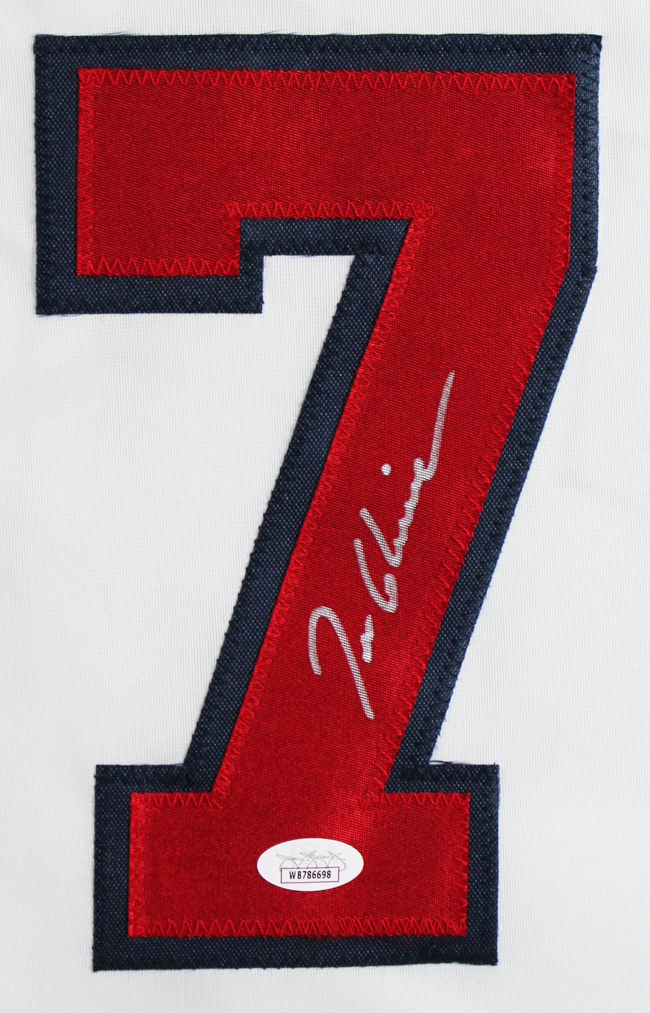 Tom Glavine Authentic Signed White Pro Style Framed Display JSA #WB786698