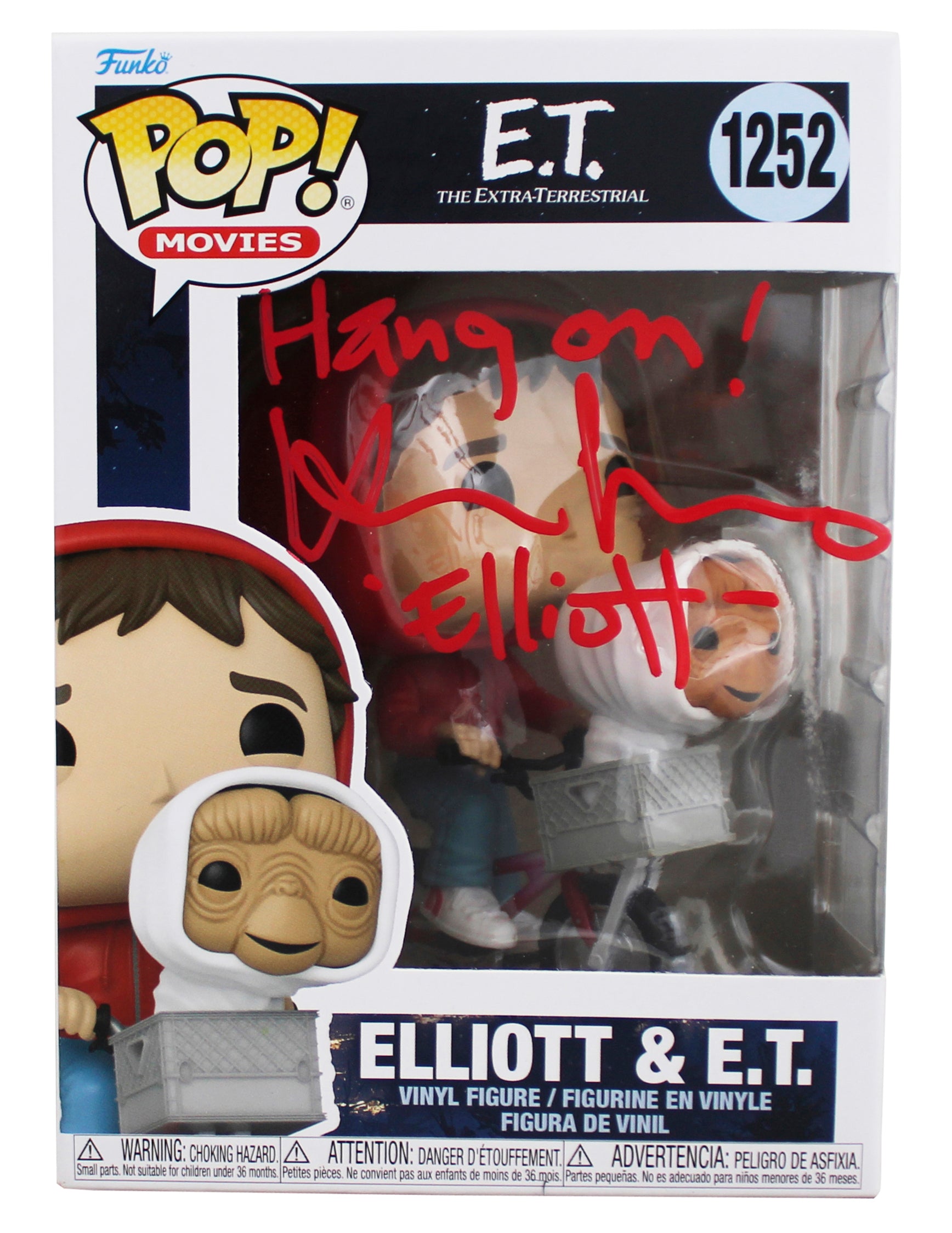 Henry Thomas E.T. "2x Insc" Signed #1252 Funko Pop Vinyl Figure BAS #BY103575