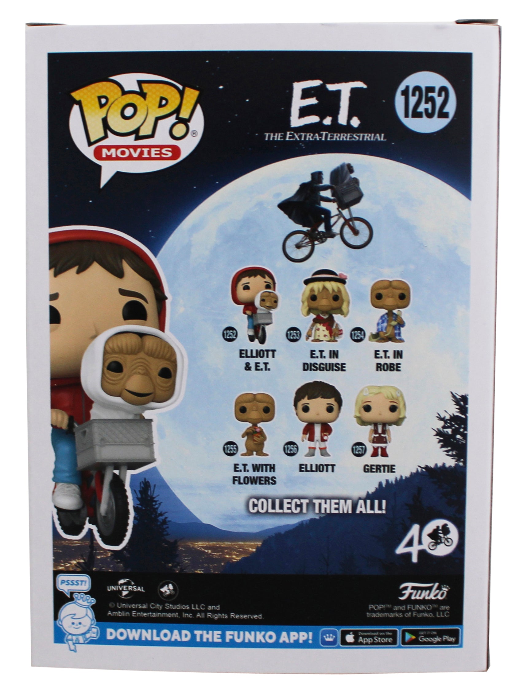 Henry Thomas E.T. "2x Insc" Signed #1252 Funko Pop Vinyl Figure BAS #BY103575