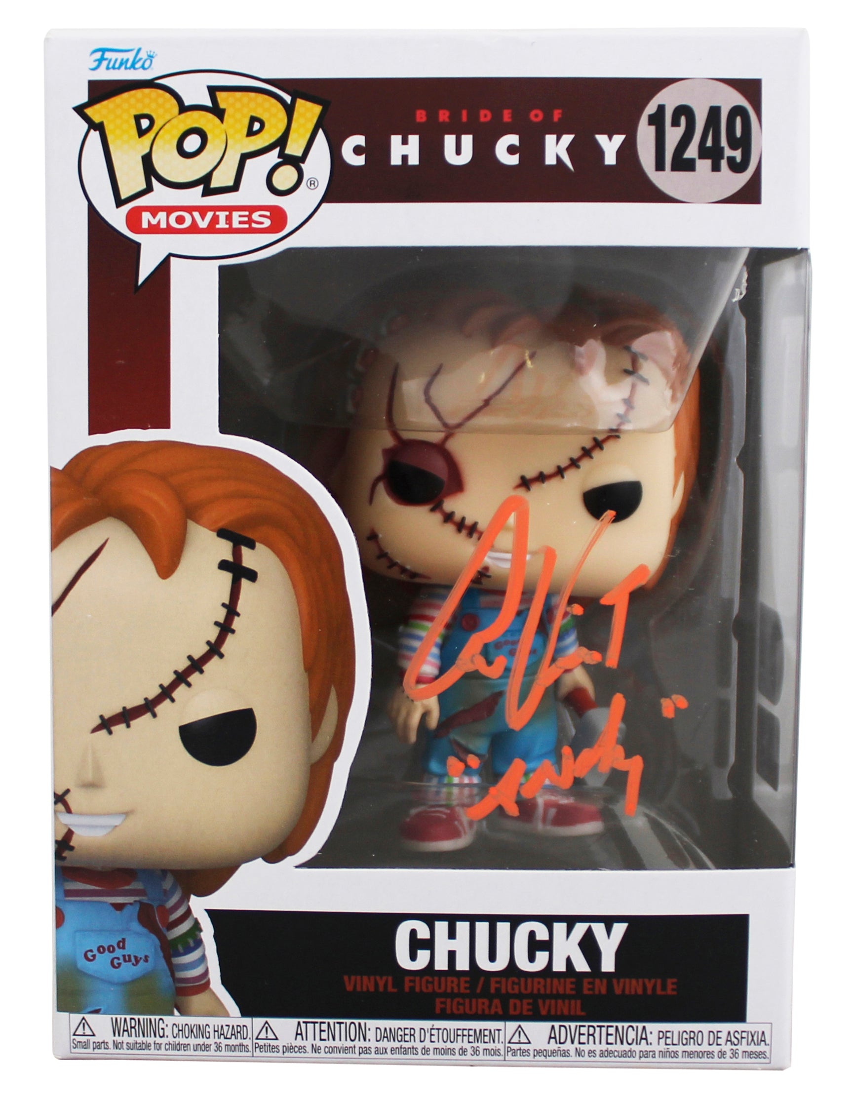 Alex Vincent Child's Play "Andy" Signed #1249 Funko Pop Figure BAS #BY103578