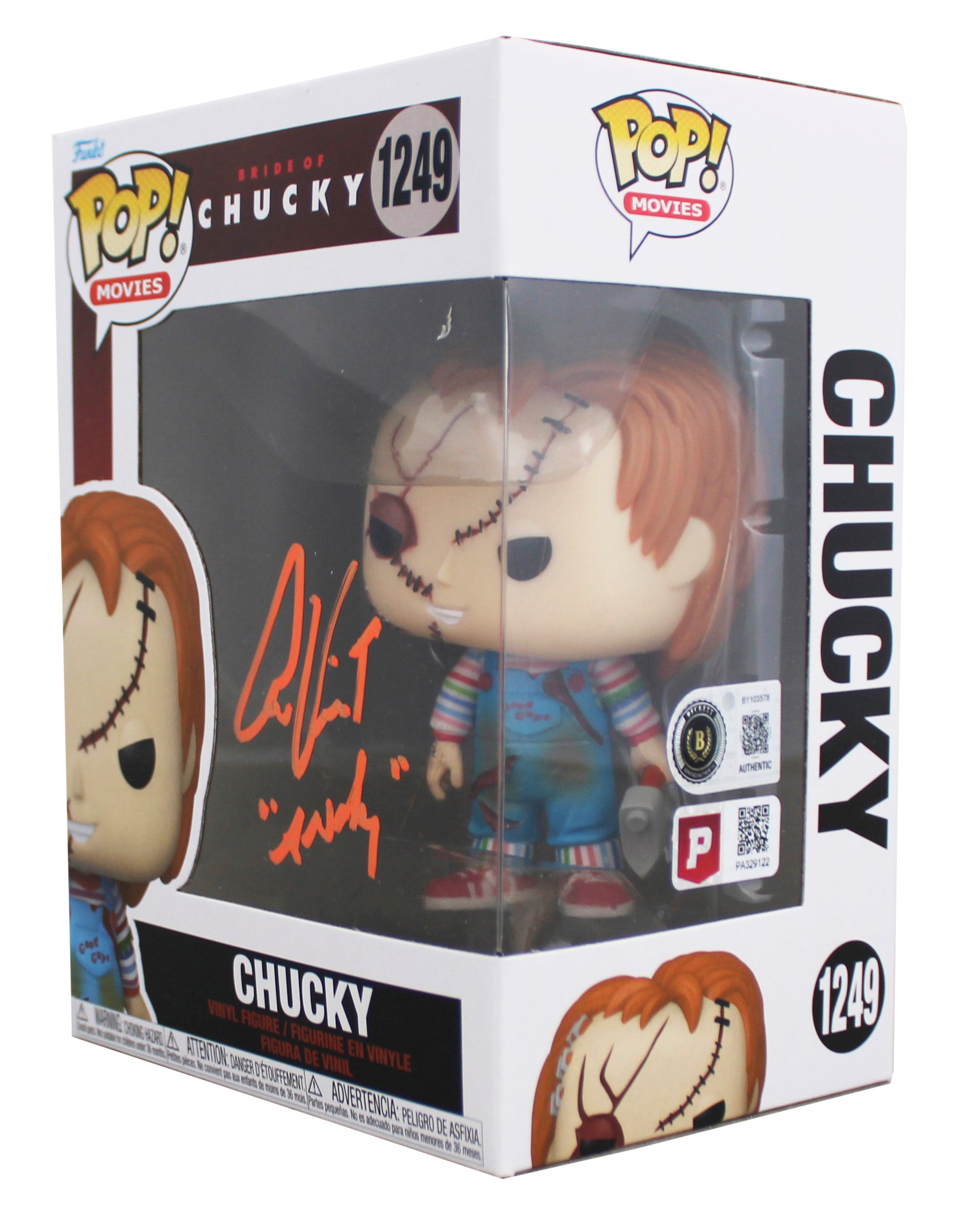 Alex Vincent Child's Play "Andy" Signed #1249 Funko Pop Figure BAS #BY103578