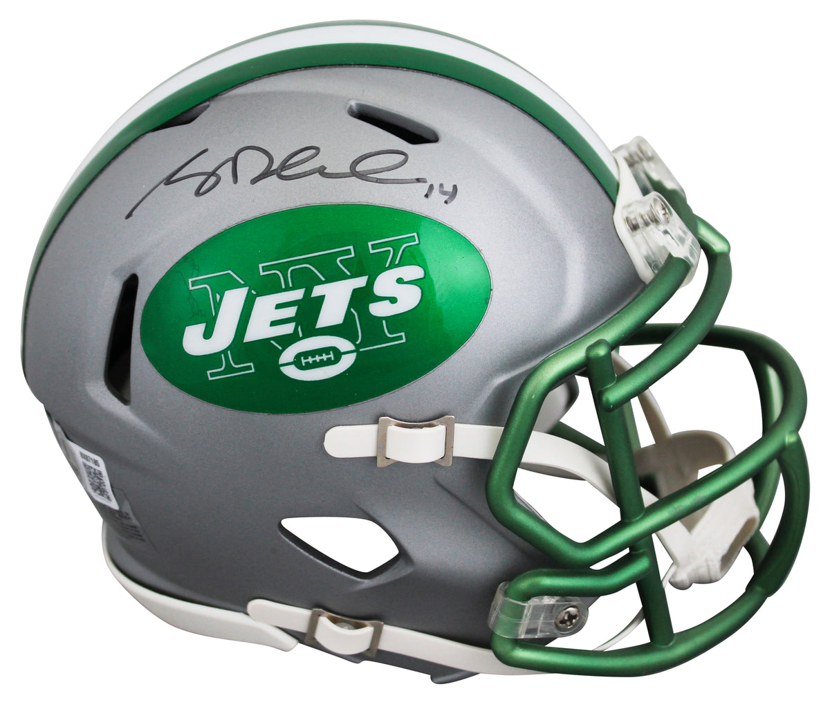 Jets Sam Darnold Authentic Signed Speed Mini Helmet Autographed BAS #BX87185