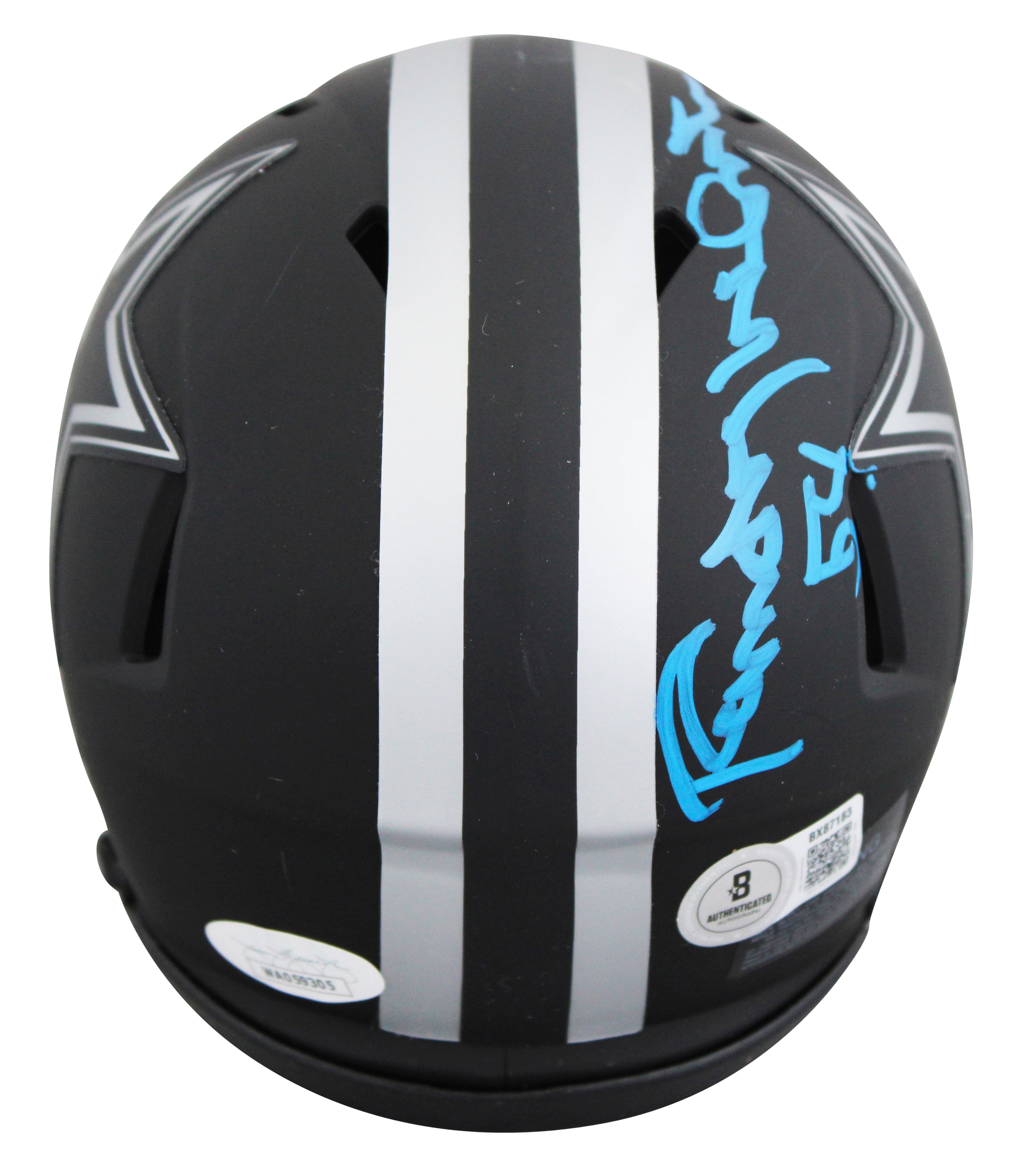 Cowboys Randy White Authentic Signed Eclipse Speed Mini Helmet BAS #BX87183