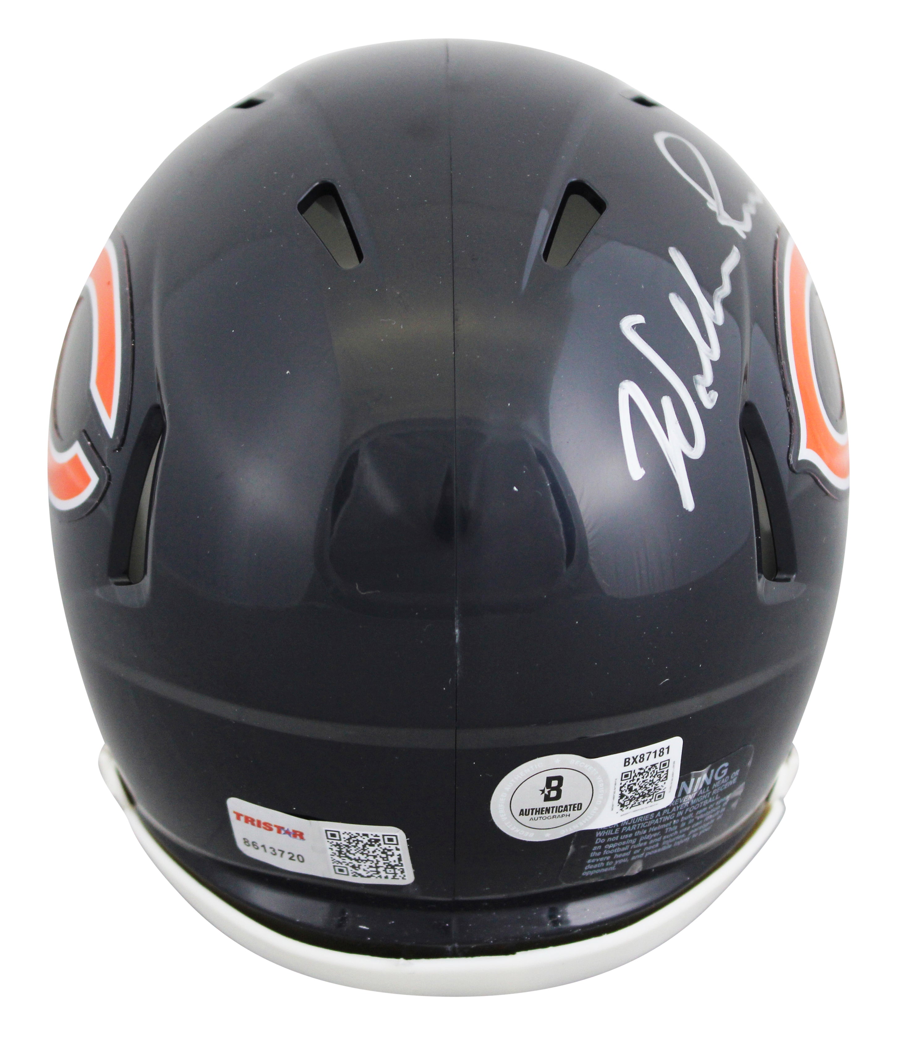 Bears William Perry Authentic Signed Speed Mini Helmet Autographed BAS #BX87181