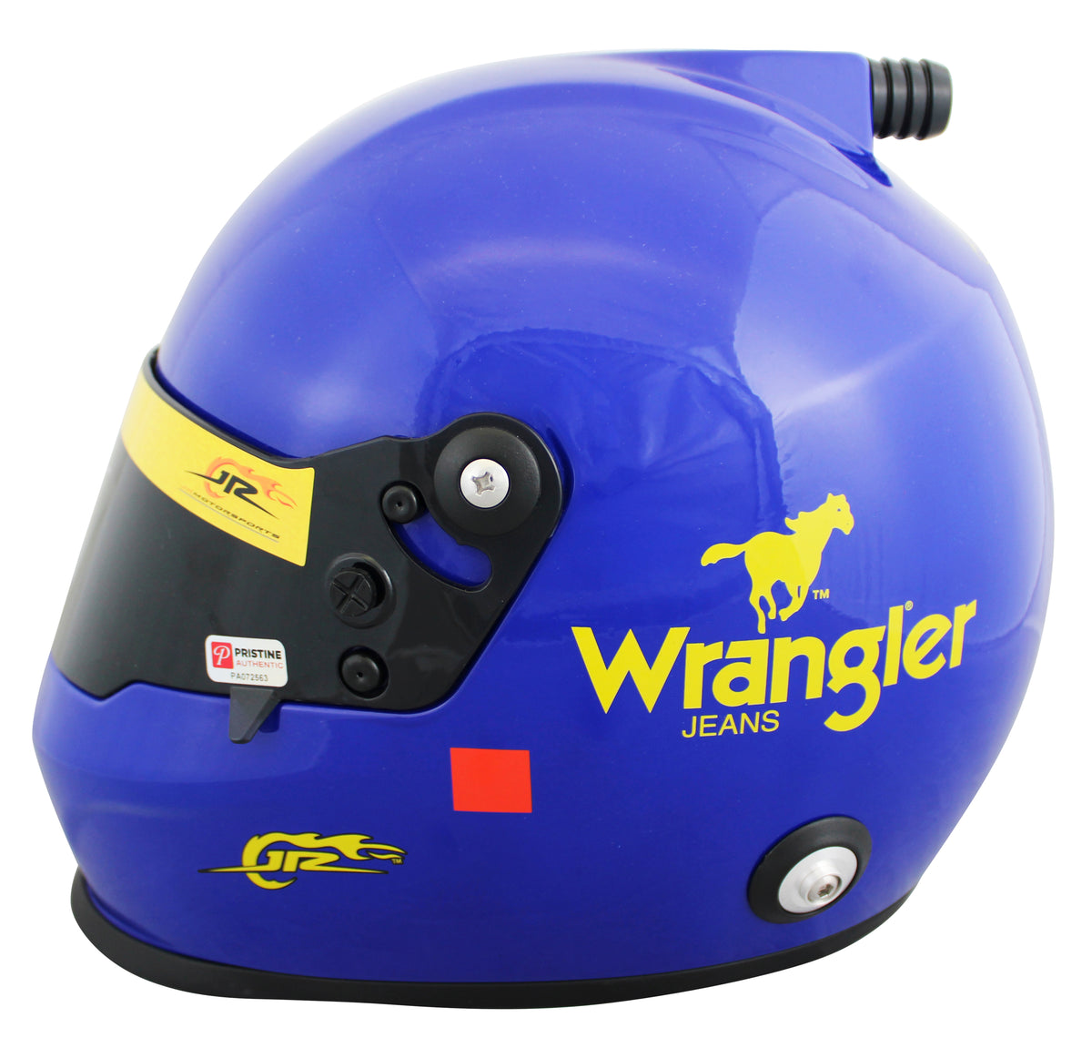 NASCAR Dale Earnhardt Jr. Authentic Signed Wrangler F/S Rep Helmet BAS #BY103582