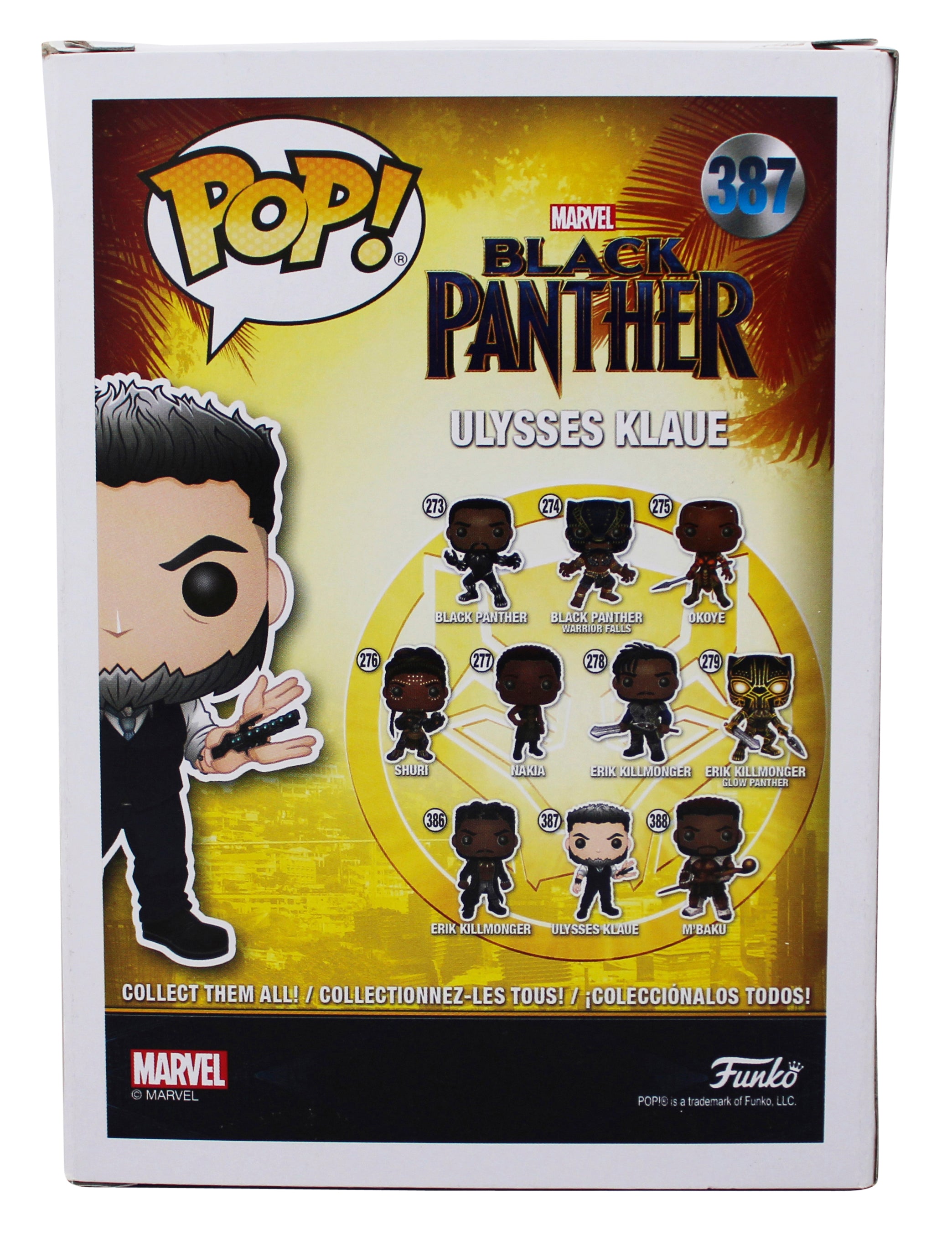 Andy Serkis Black Panther Signed Ulysses Klaue #387 Funko Pop Vinyl Figure BAS