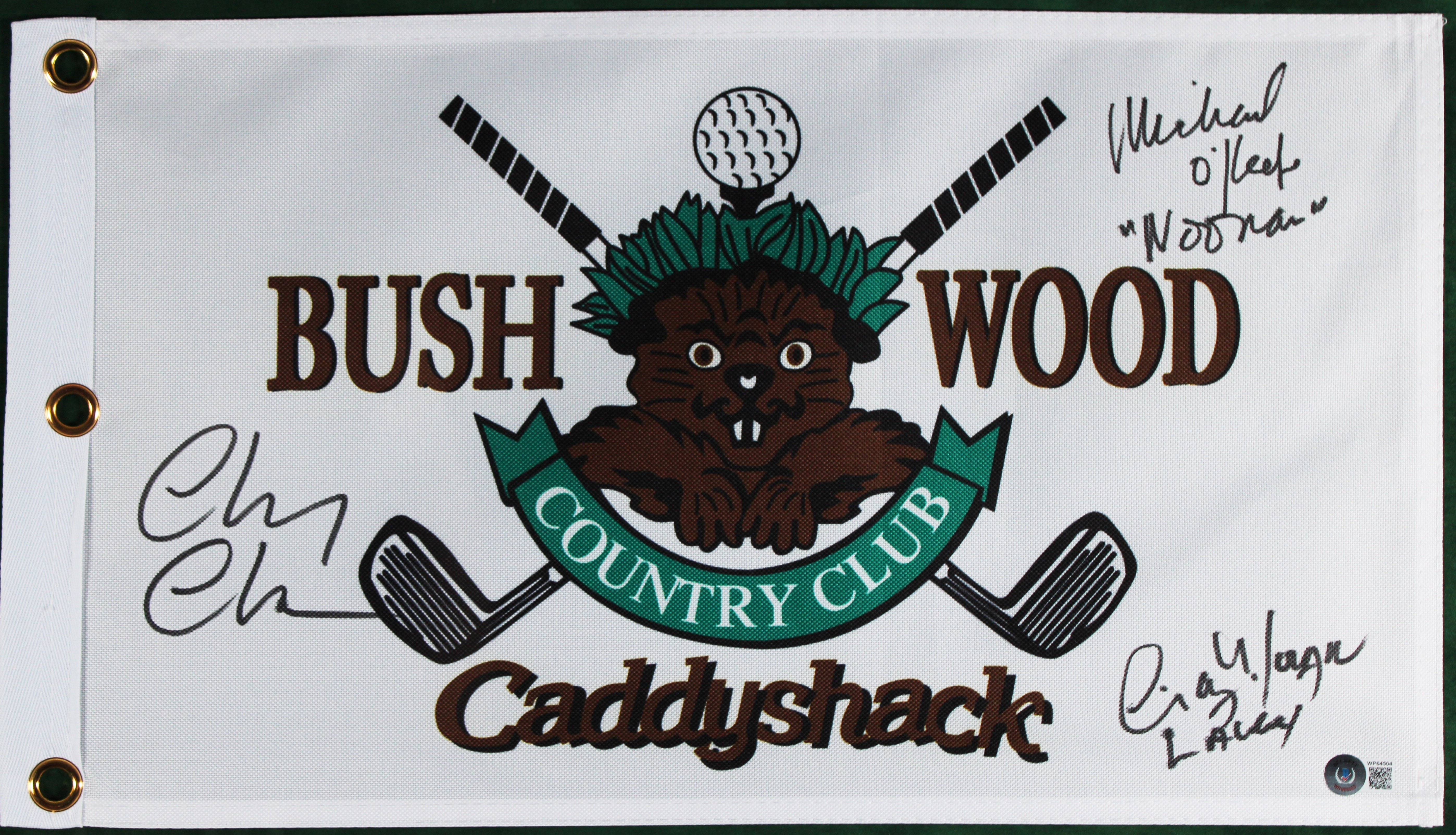 Caddyshack (5) Chase, Dangerfield, Murray, Morgan +1 Signed Framed Display BAS