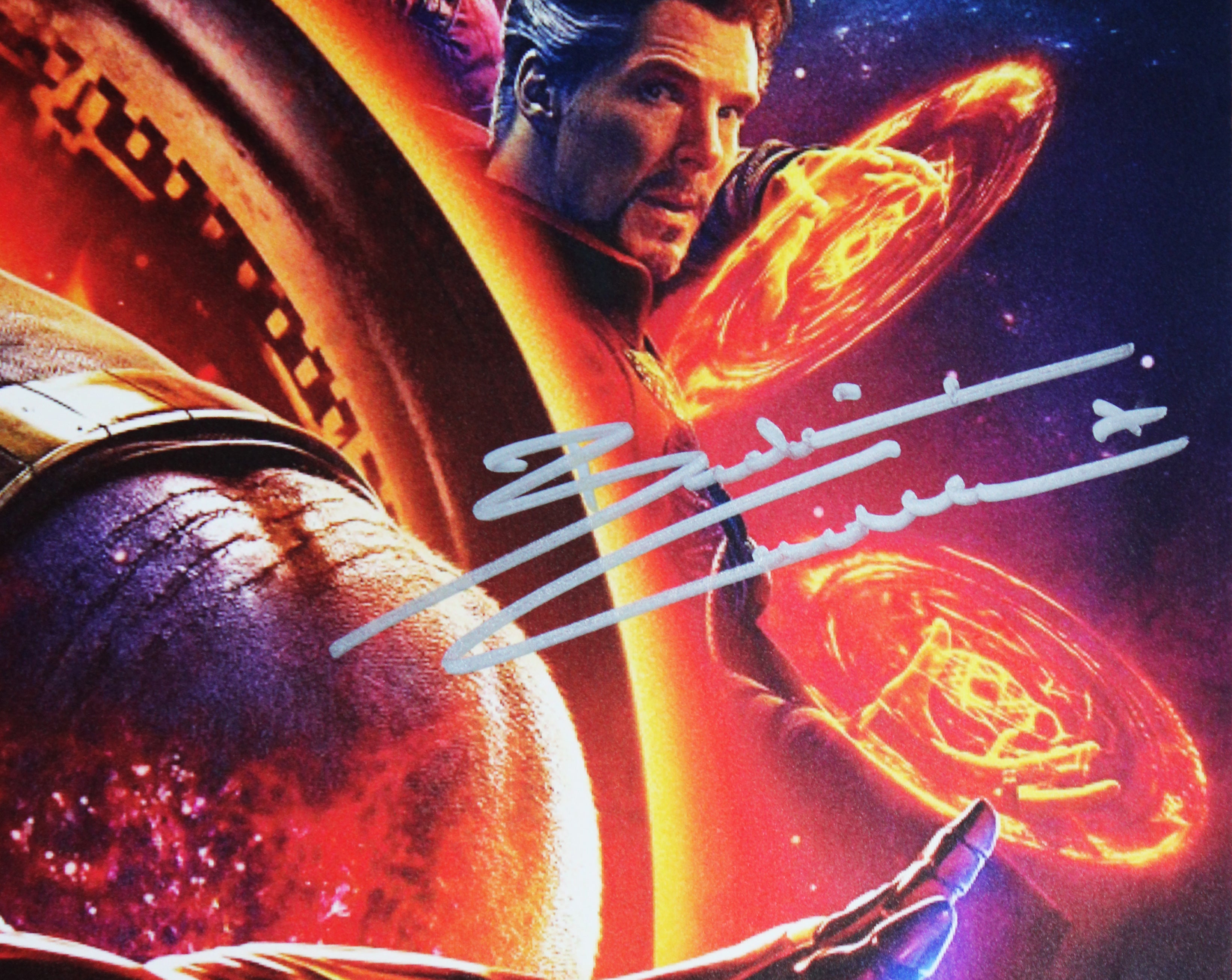 Benedict Cumberbatch & Pom Klementieff Avengers Signed 27x40 Poster BAS 1