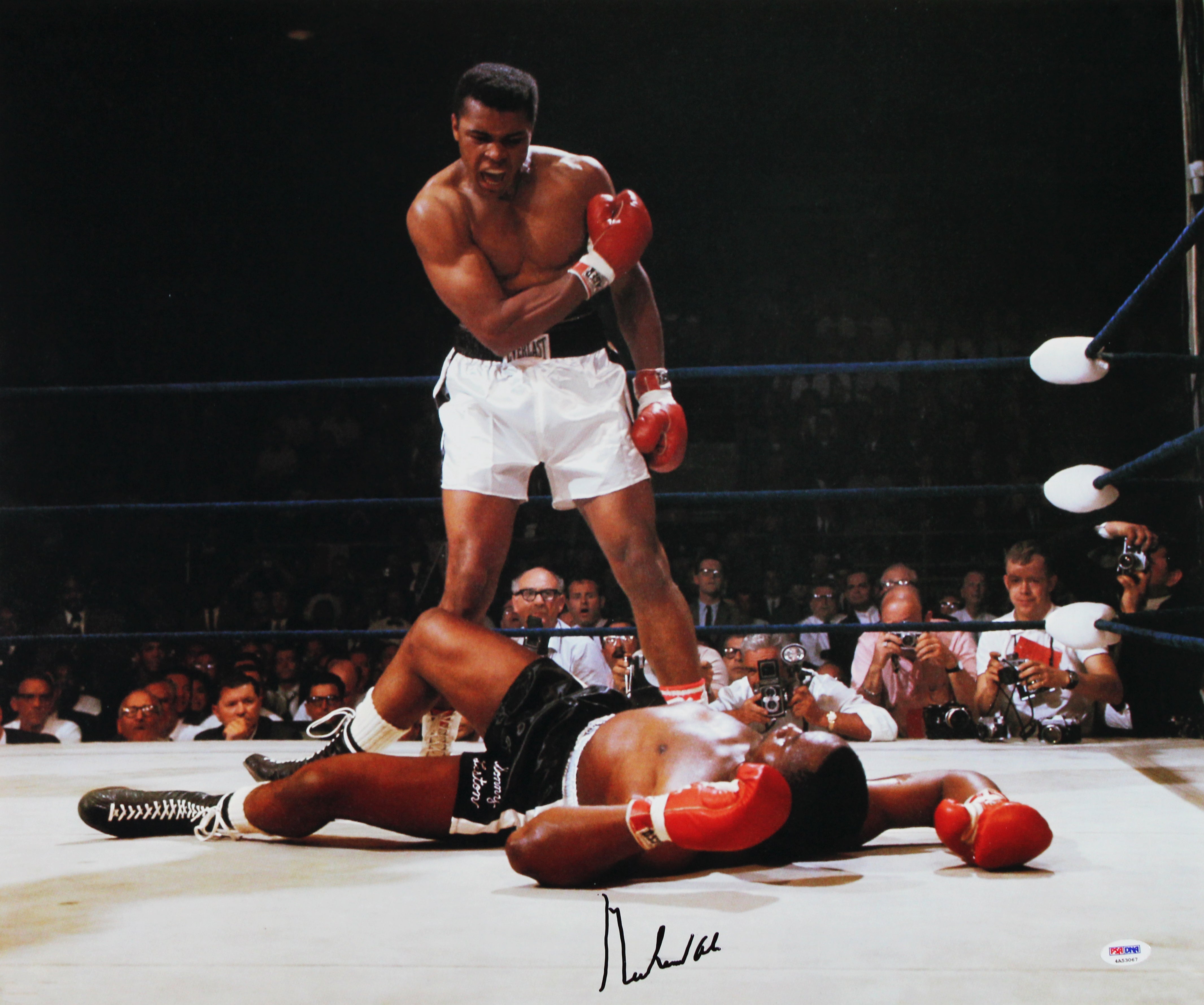 Muhammad Ali Authentic Signed 20x24 Vs. Sonny Liston Photo PSA/DNA #4A53067