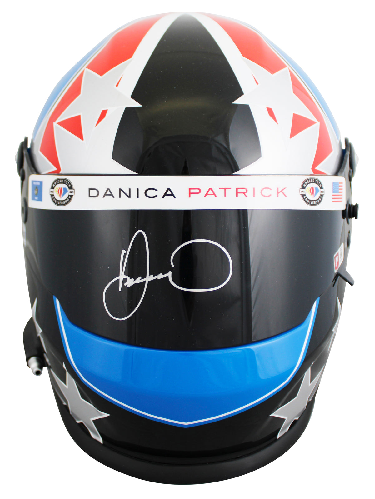 Danica Patrick Signed NASCAR 75th Anniversary F/S Replica Helmet BAS #BY103584