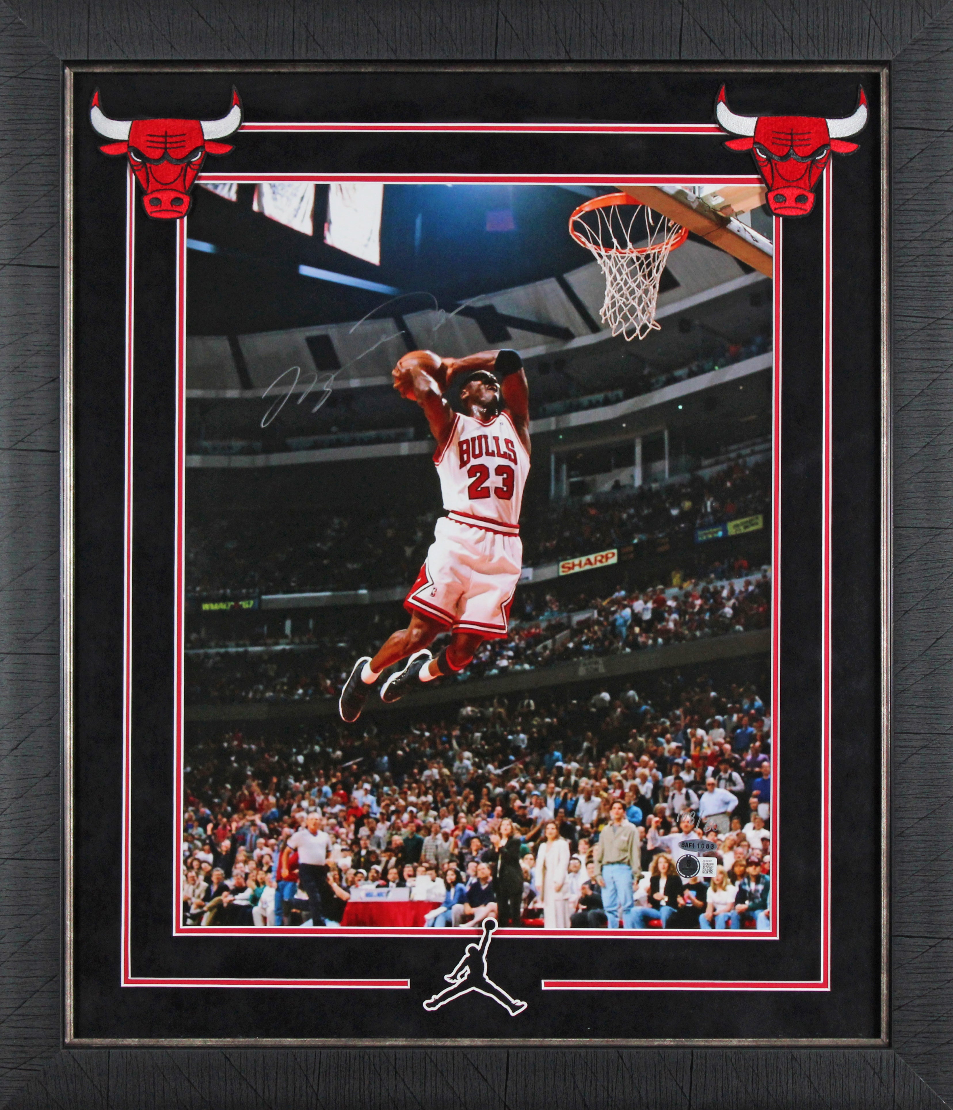 Bulls Michael Jordan Authentic Signed 16x20 Framed Photo LE #108/300 BAS & UDA