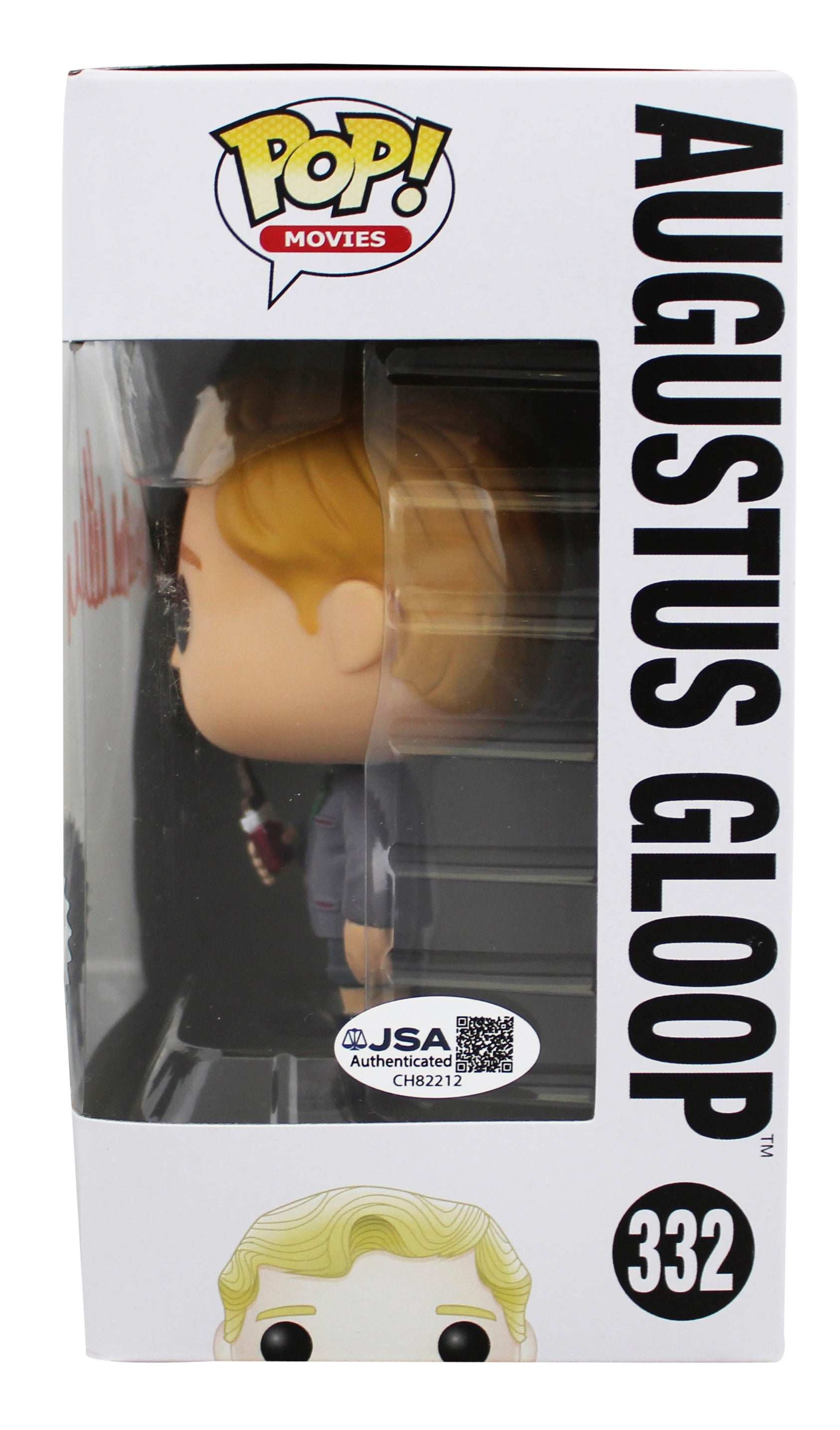 Michael Bellner Willy Wonka Signed Augustus Gloop Funko Pop Vinyl Figure JSA