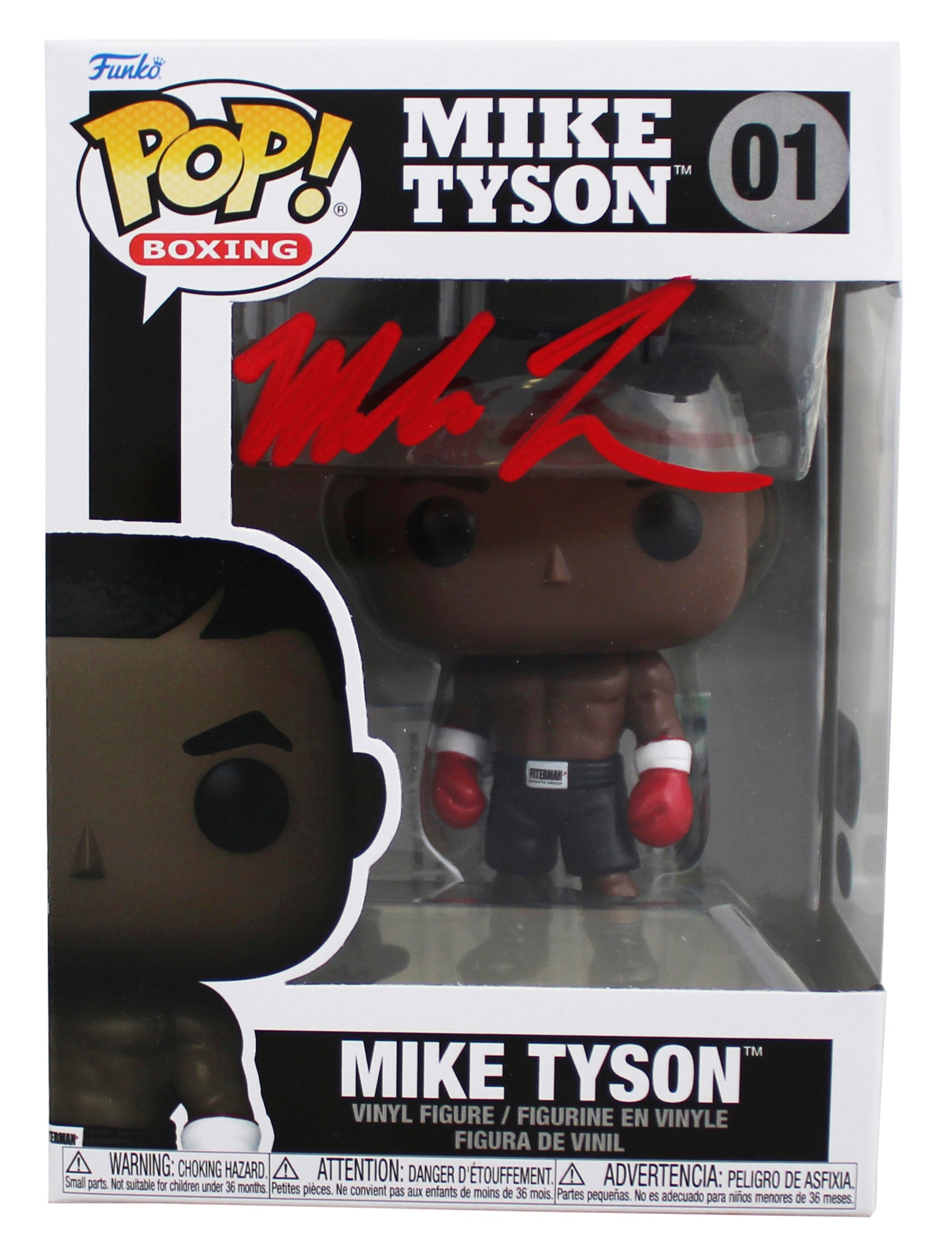 Mike Tyson Authentic Signed Mike Tyson #01 Funko Pop Vinyl Figure BAS #BY031096