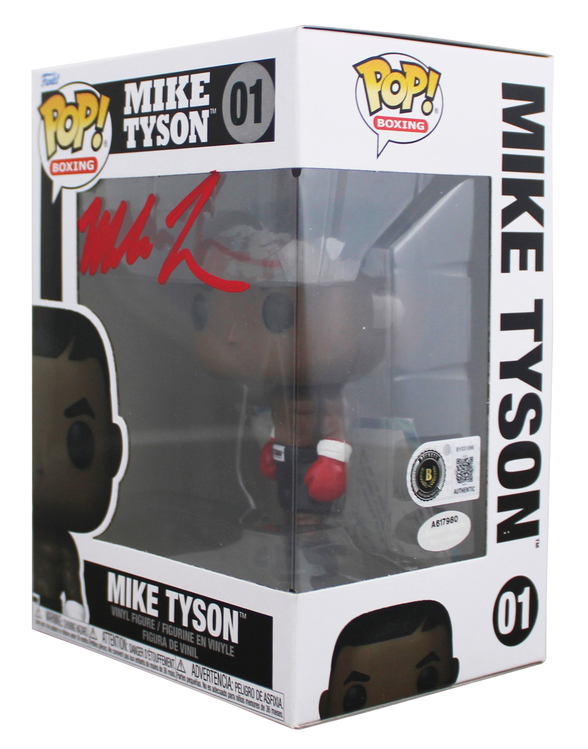 Mike Tyson Authentic Signed Mike Tyson #01 Funko Pop Vinyl Figure BAS #BY031096