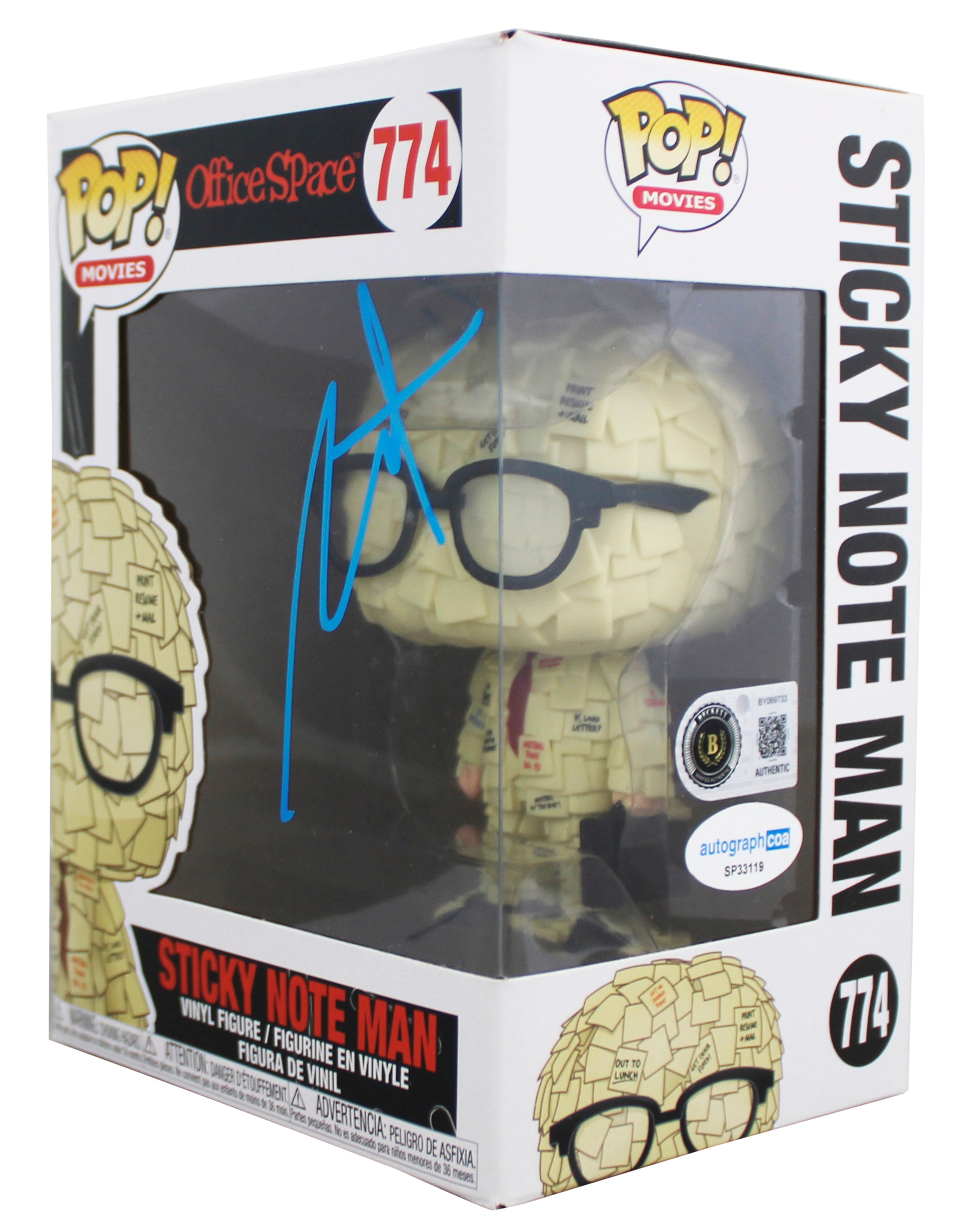 Stephen Root Office Space Signed #774 Funko Pop Vinyl Figure BAS #BY069733