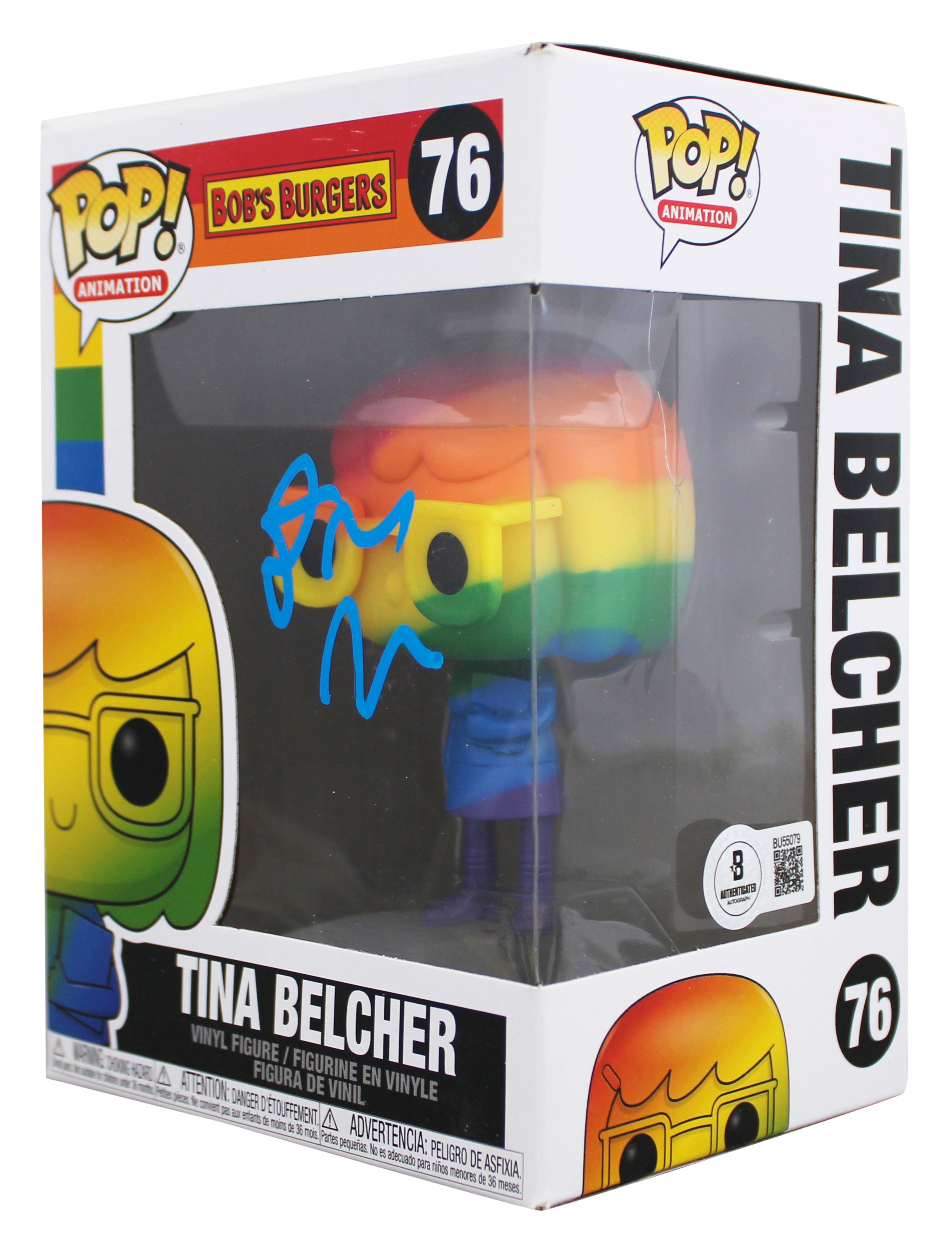 Dan Mintz Bob's Burgers Signed Tina Belcher #76 Funko Pop Vinyl Figure BAS 1