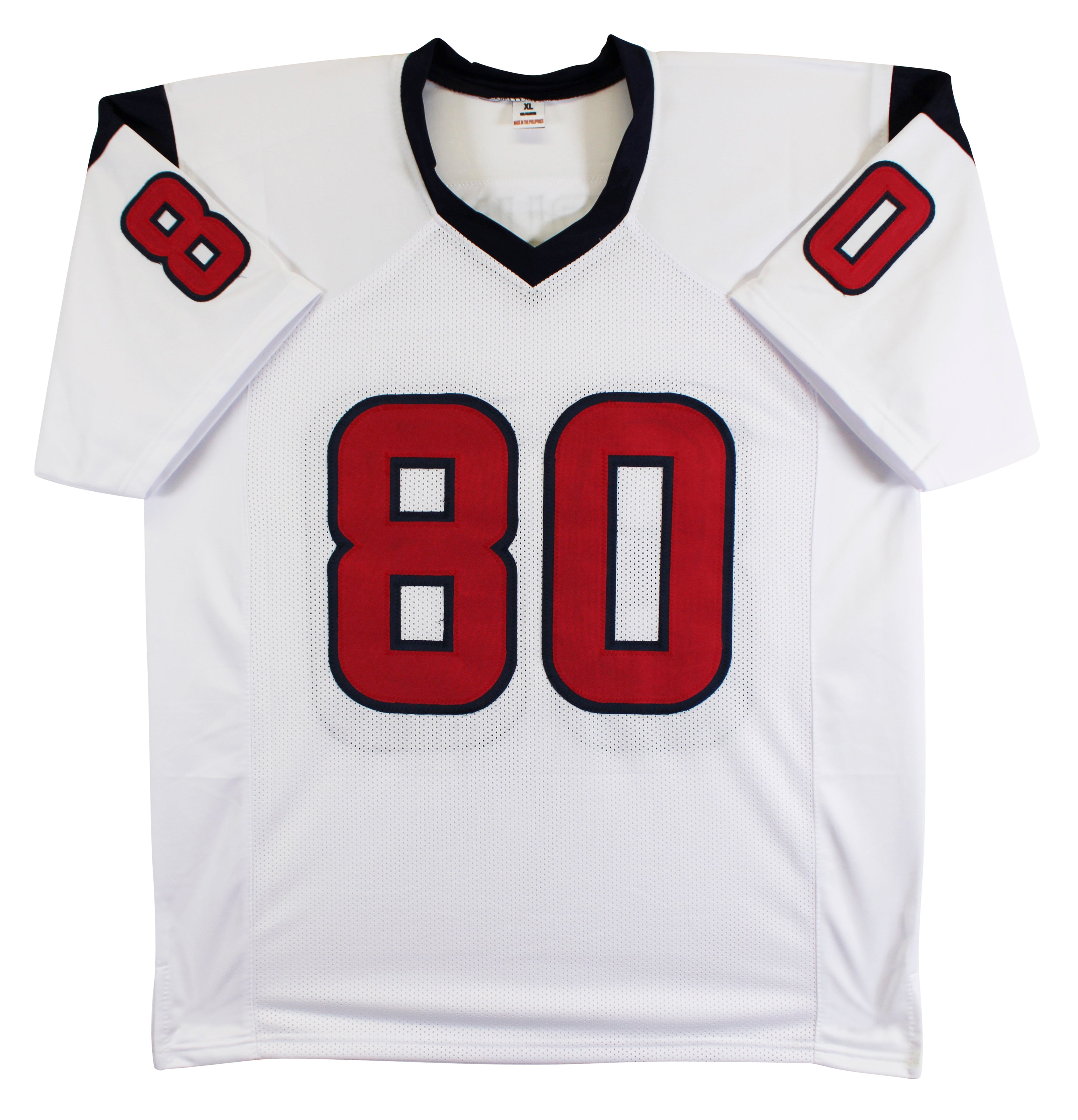 Andre Johnson Authentic Signed White Pro Style Jersey Autographed BAS Witnessed