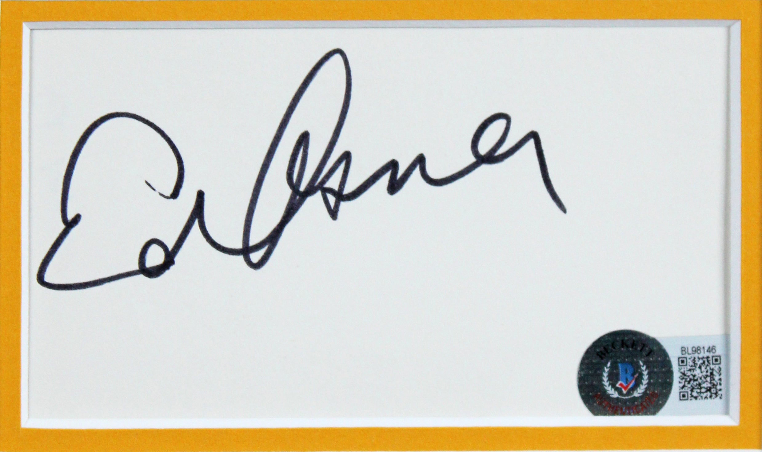 Will Ferrell & Ed Asner Elf Authentic Signed Framed Display Autographed BAS