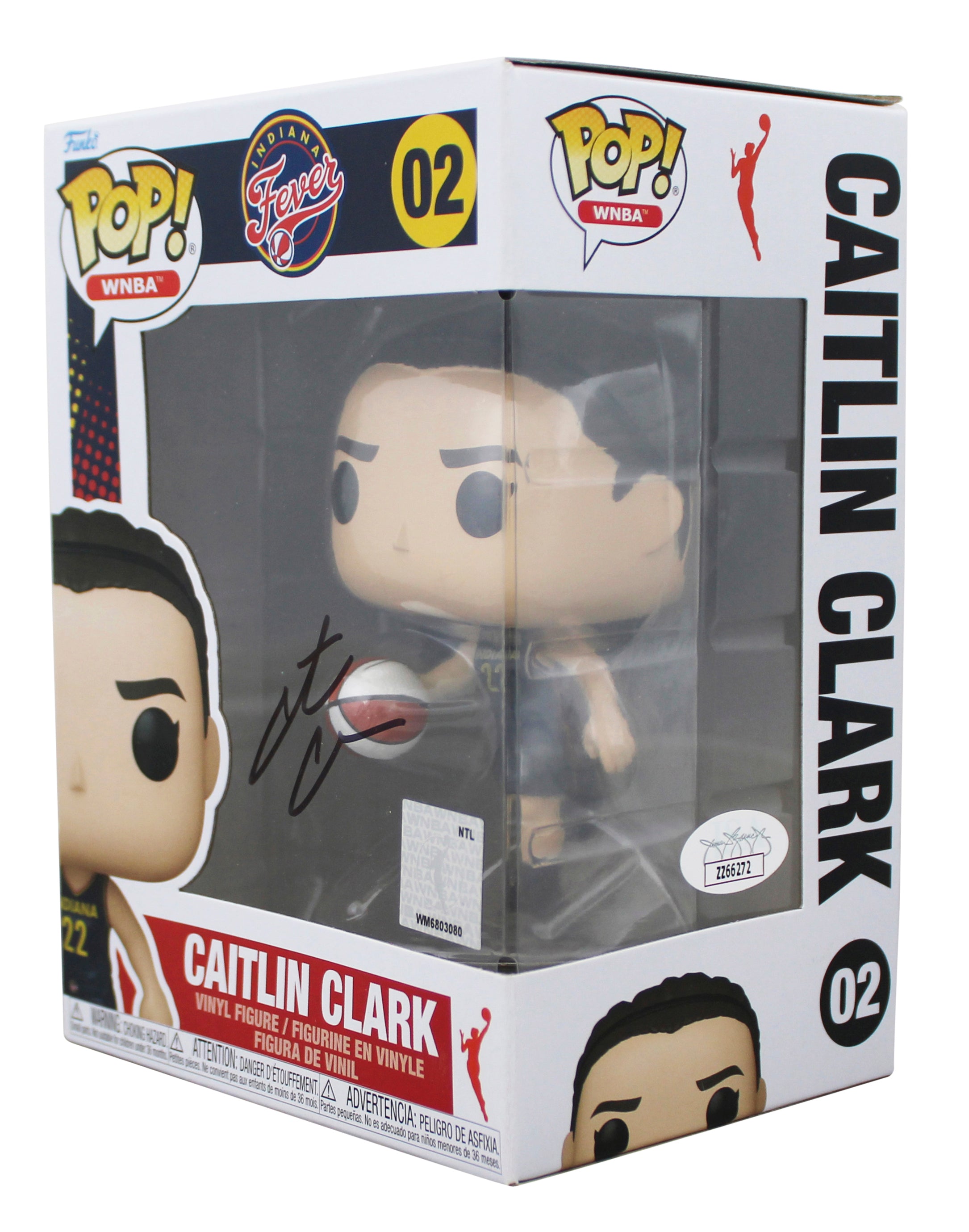 Fever Caitlin Clark Authentic Signed #02 Funko Pop Vinyl Figure JSA #ZZ66272