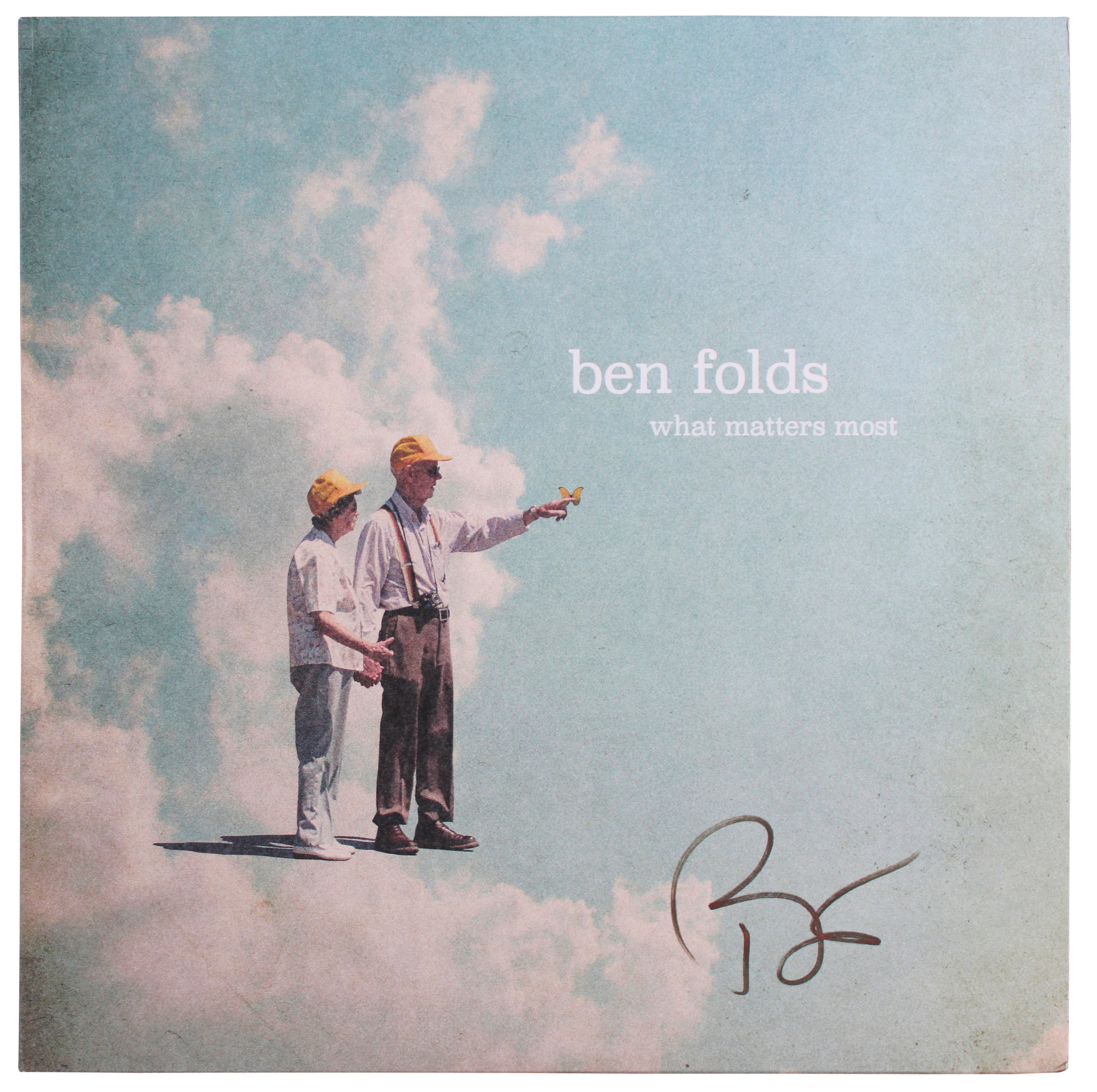 Ben Folds Authentic Signed What Matters Most Album Cover W/ Vinyl BAS #BY103685