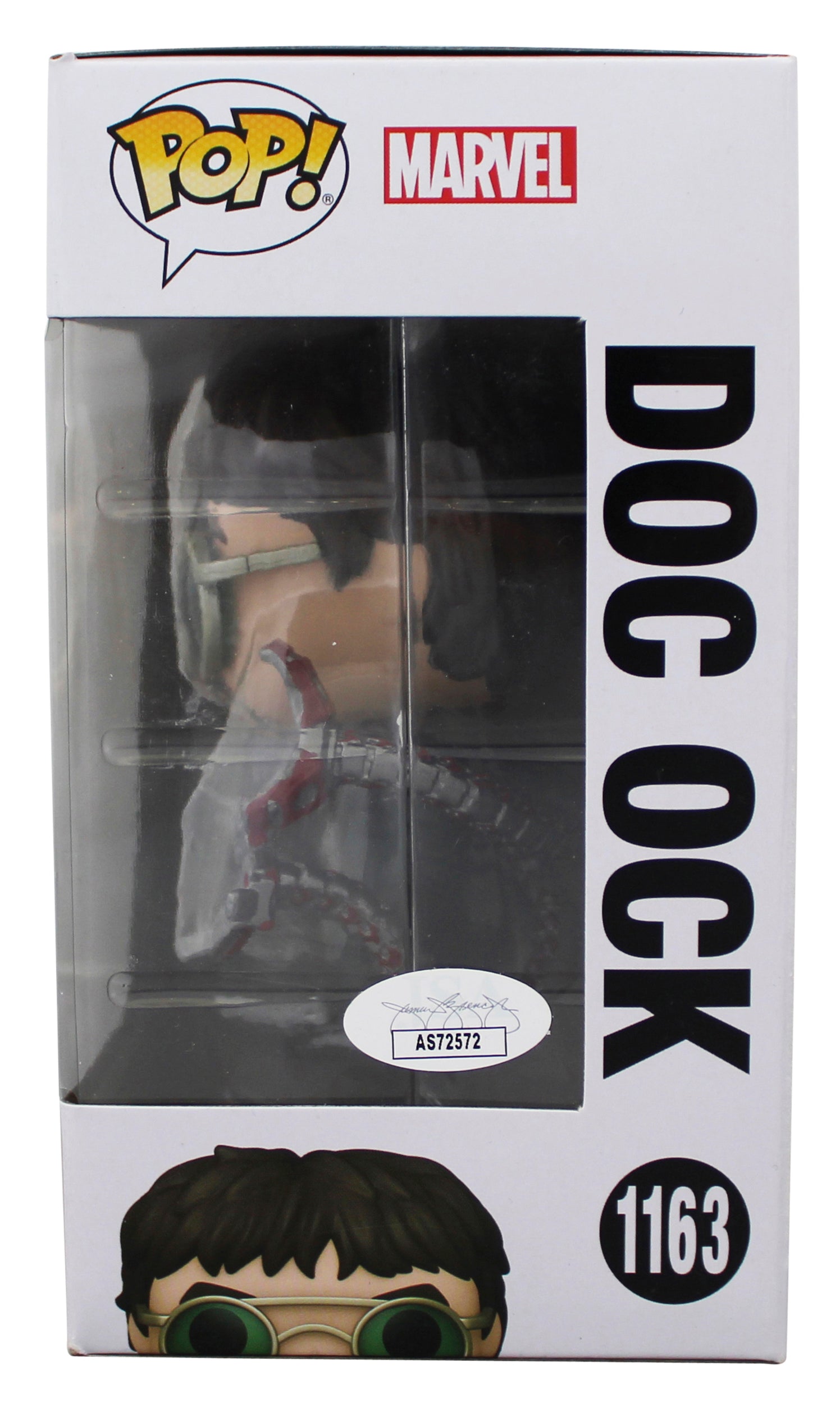 Alfred Molina Spiderman Signed Doc Ock #1163 Funko Pop Vinyl Figure JSA #AS72572