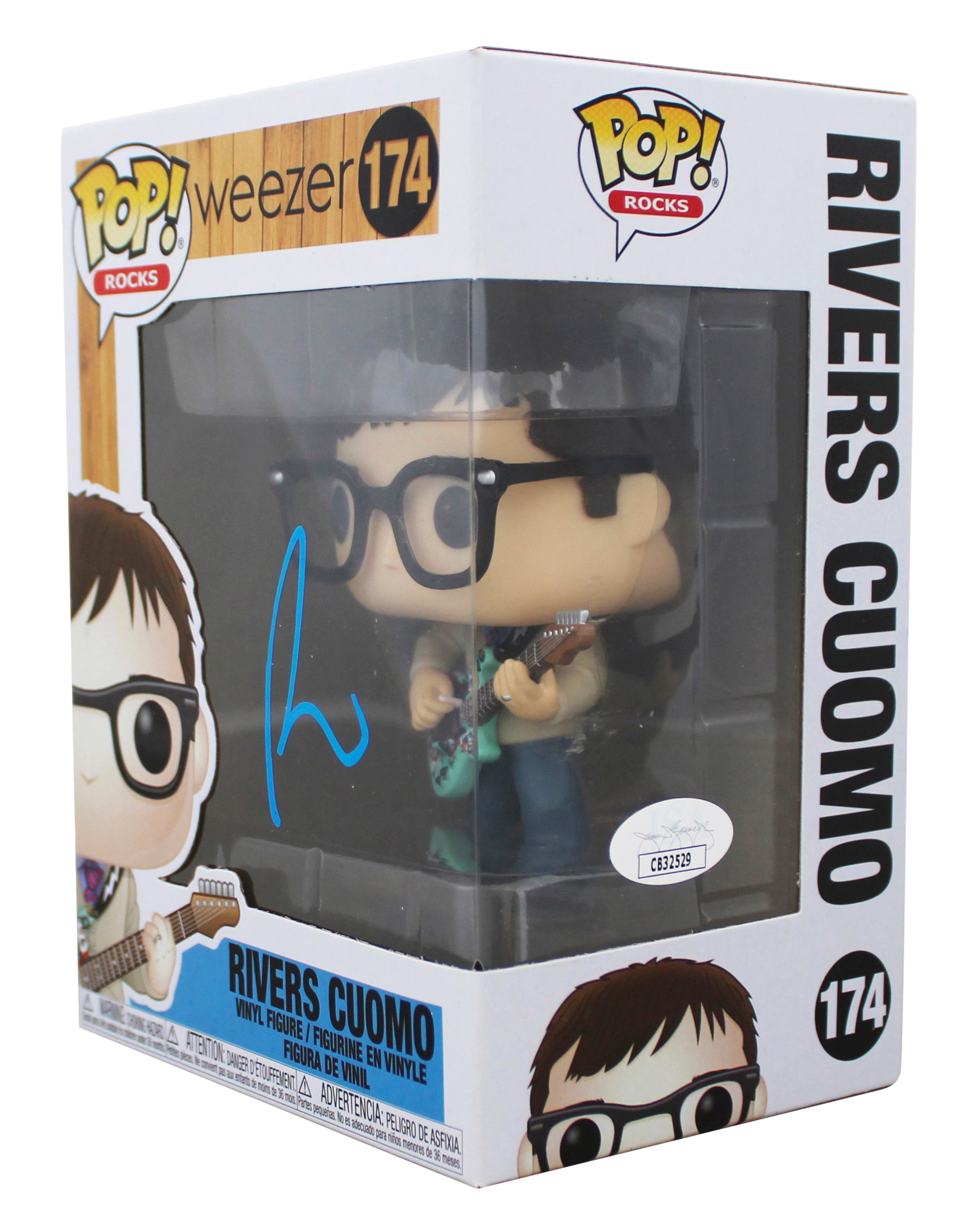 Rivers Cuomo Weezer Authentic Signed #174 Funko Pop Vinyl Figure JSA #CB32529