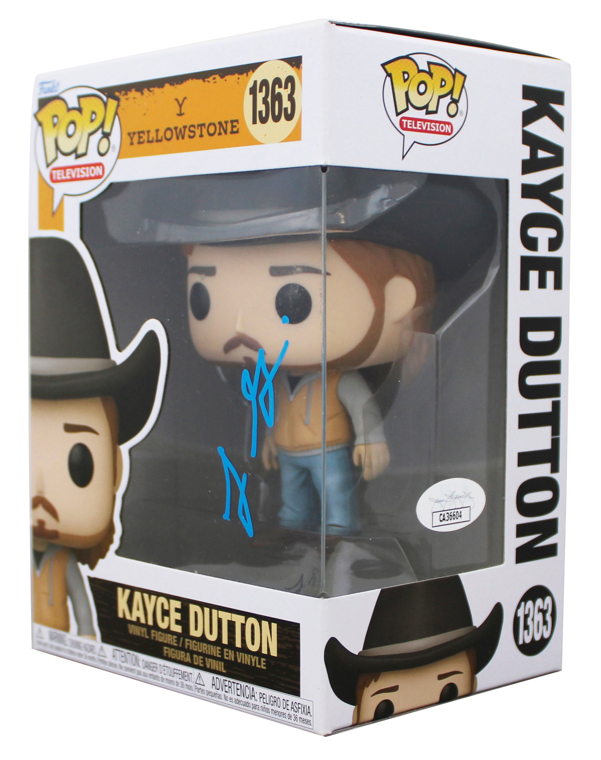 Luke Grimes Yellowstone Signed Kayce Dutton #1363 Funko Pop Figure JSA #CA36604