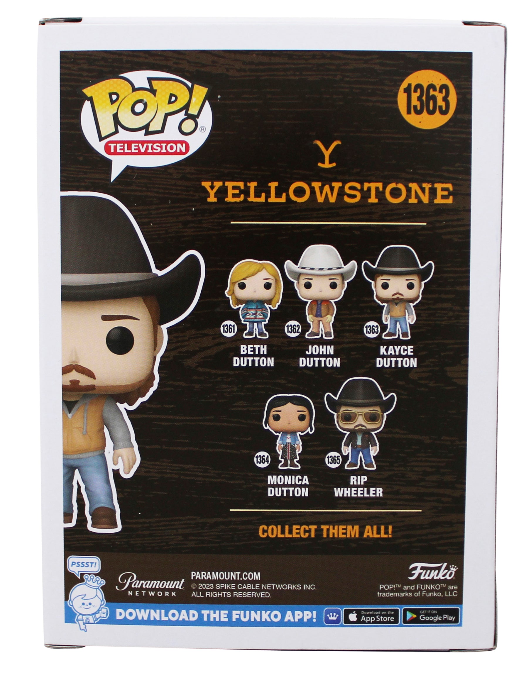 Luke Grimes Yellowstone Signed Kayce Dutton #1363 Funko Pop Figure JSA #CA36604