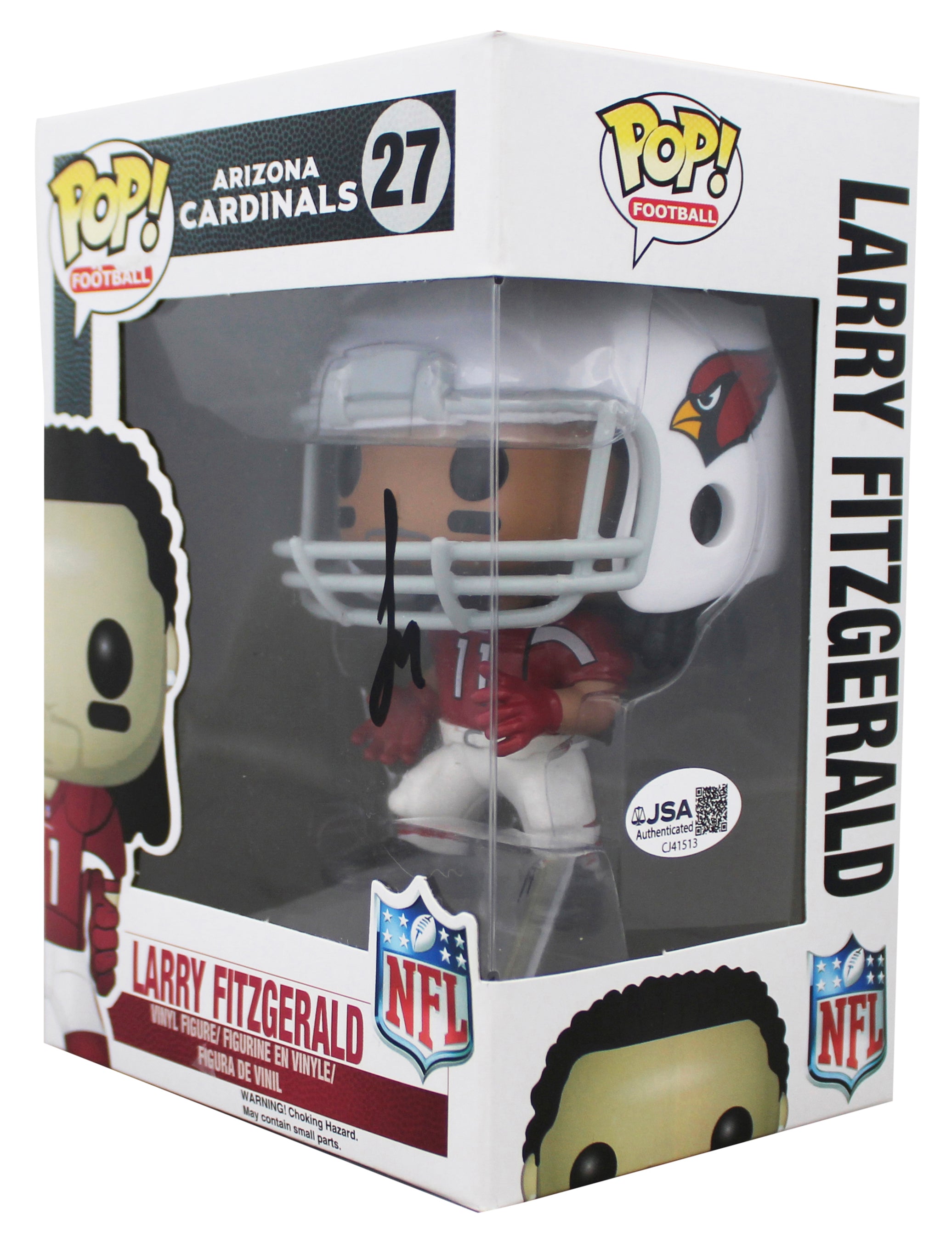 Cardinals Larry Fitzgerald Signed #27 Funko Pop Vinyl Figure JSA #CJ41513
