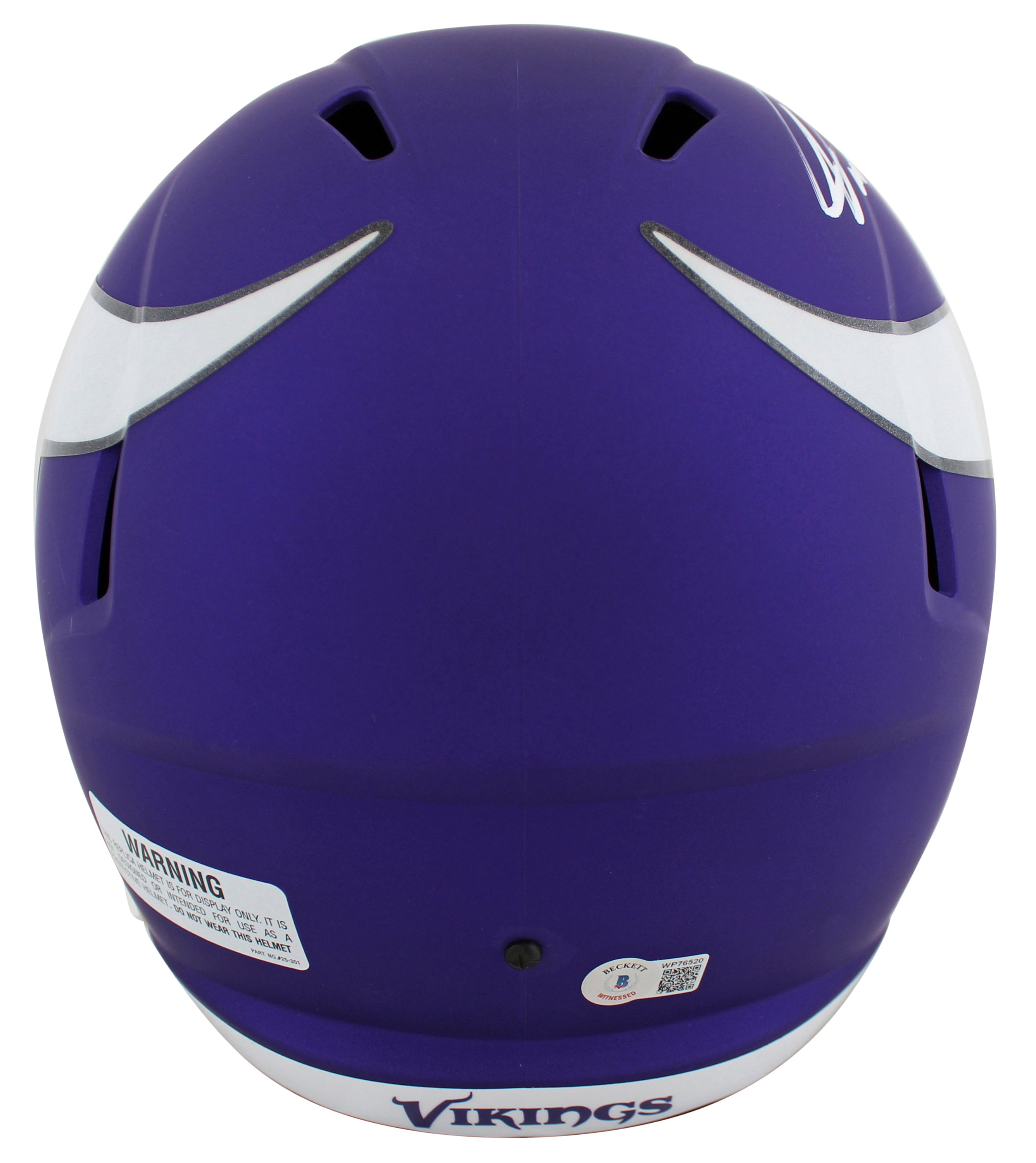 Vikings Jared Allen Signed Full Size Speed Rep Helmet W/ Case BAS Witnessed