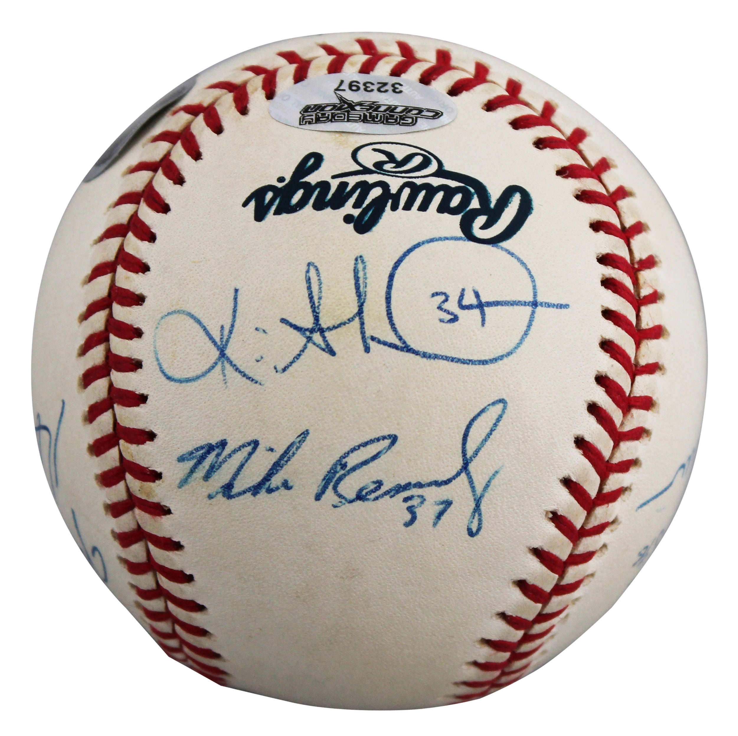 2000 Braves (9) Glavine, Smoltz, Mazzone +6 Signed Baseball BAS LOA #AG010107
