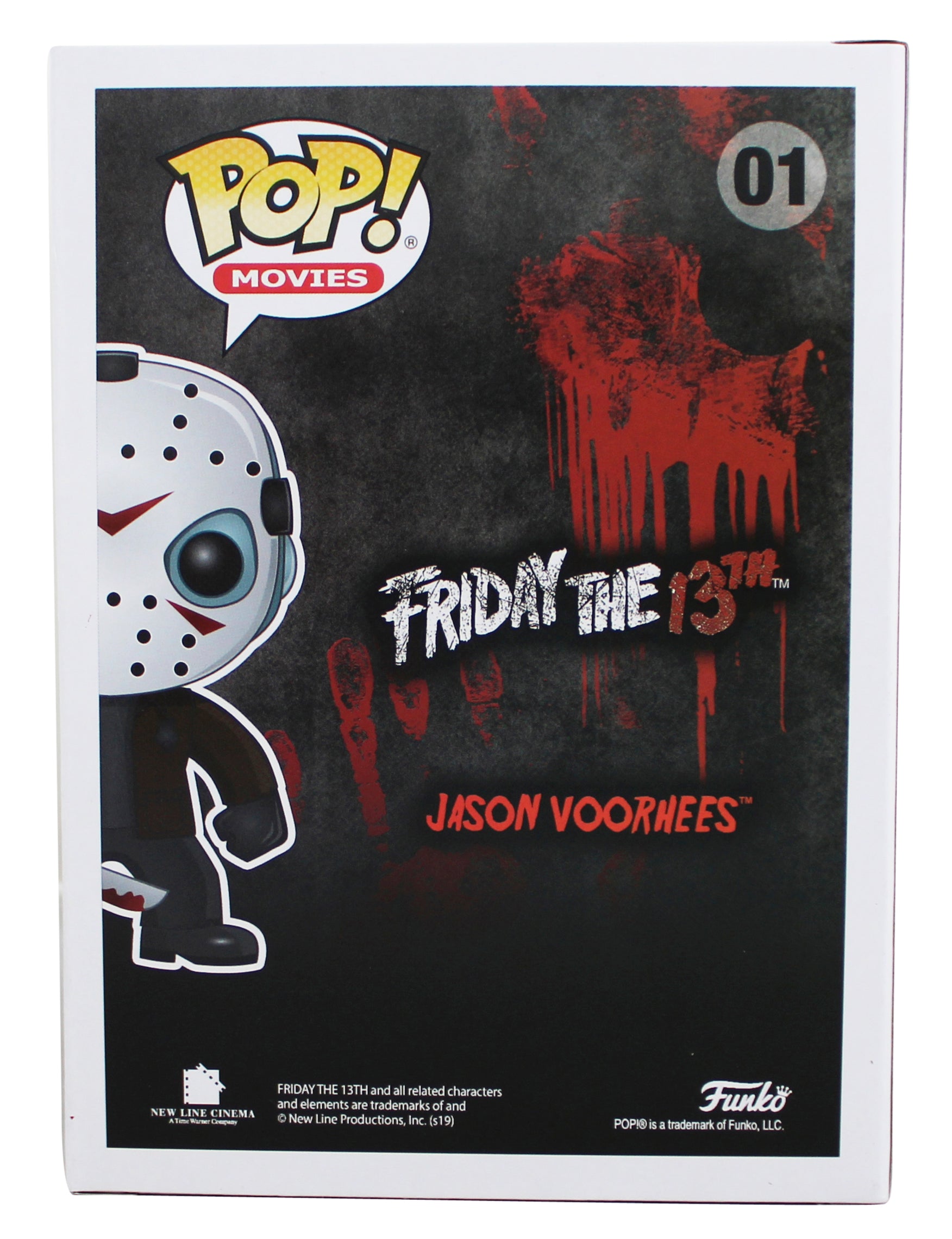 Ari Lehman "2x Insc" Signed #01 Funko Pop Figure w/ Yellow Sig BAS Witnessed